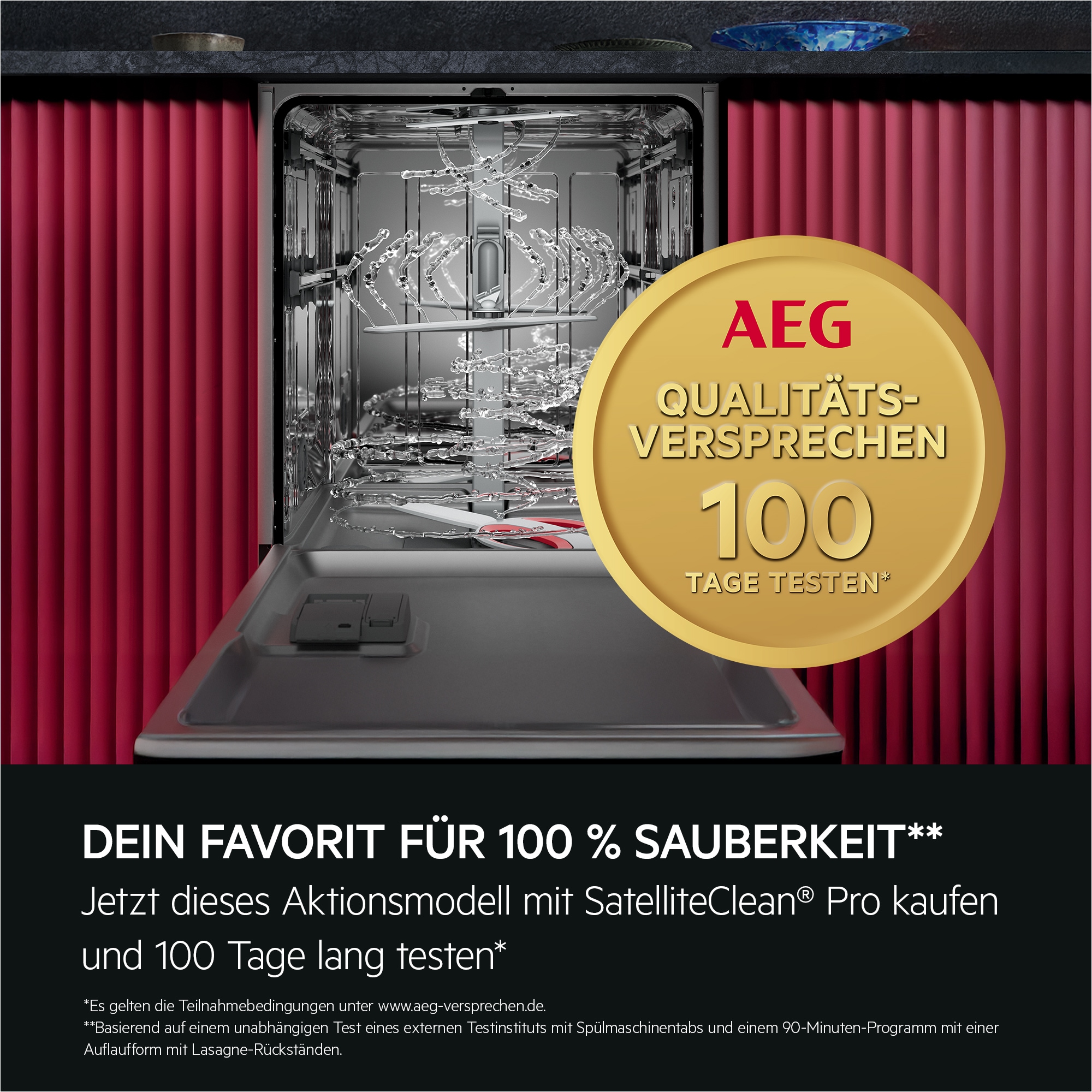 AEG vollintegrierbarer Geschirrspüler XXL Serie 8000, 60cm, WiFi »GI8700B2SO« 15 tlg. Maßgedecke Spülmaschine mit 5 cm mehr Innenraum passt unter 90 cm-Arbeitsplatte