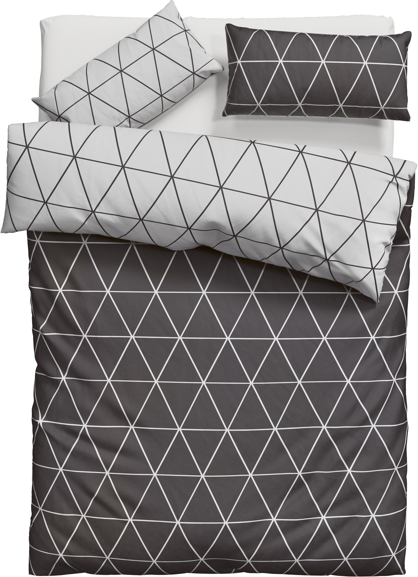 andas Bettwäsche »Balsby« 2 tlg. in Gr. 135x200 oder 155x220 cm, 100% Baumwolle