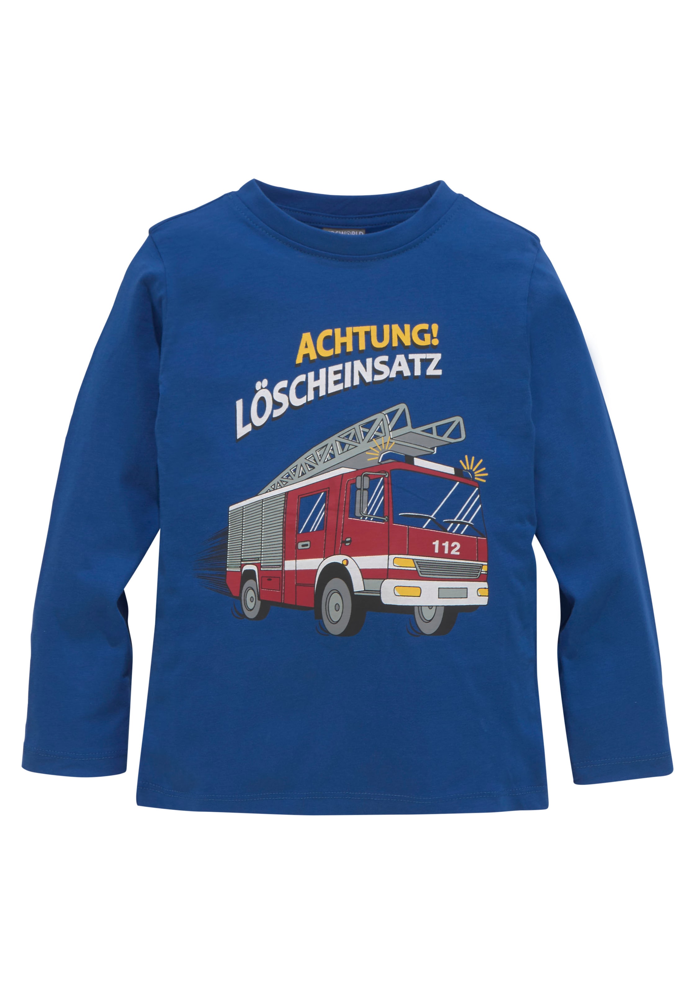 KIDSWORLD Langarmshirt »ACHTUNG LÖSCHEINSATZ«, Feuerwehr im OTTO Online Shop