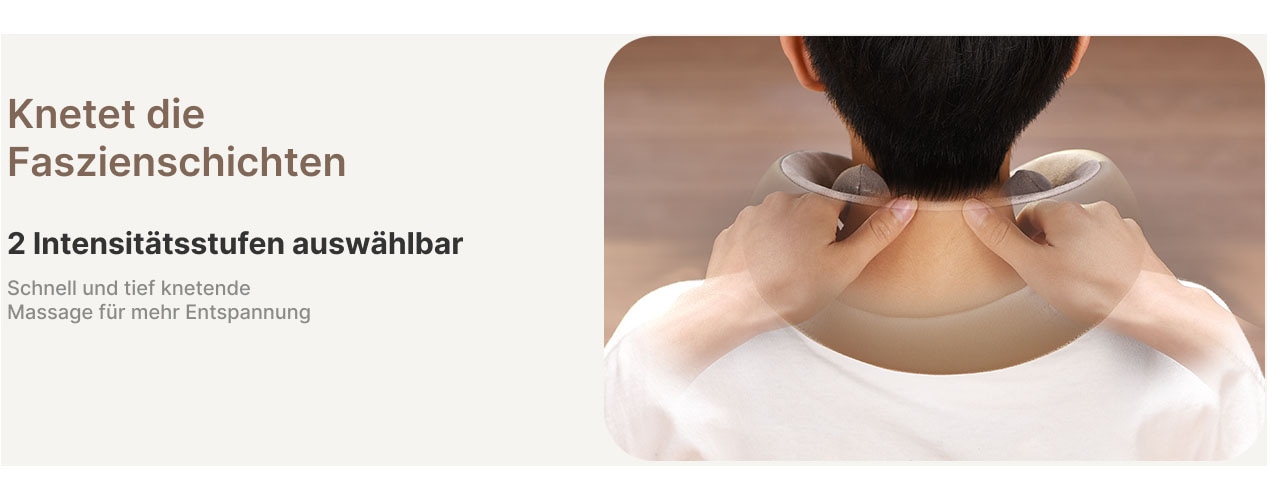 Renpho Massagegerät »R-L001 Nackenmassagegerät« Unterwegs Spannungen abbauen