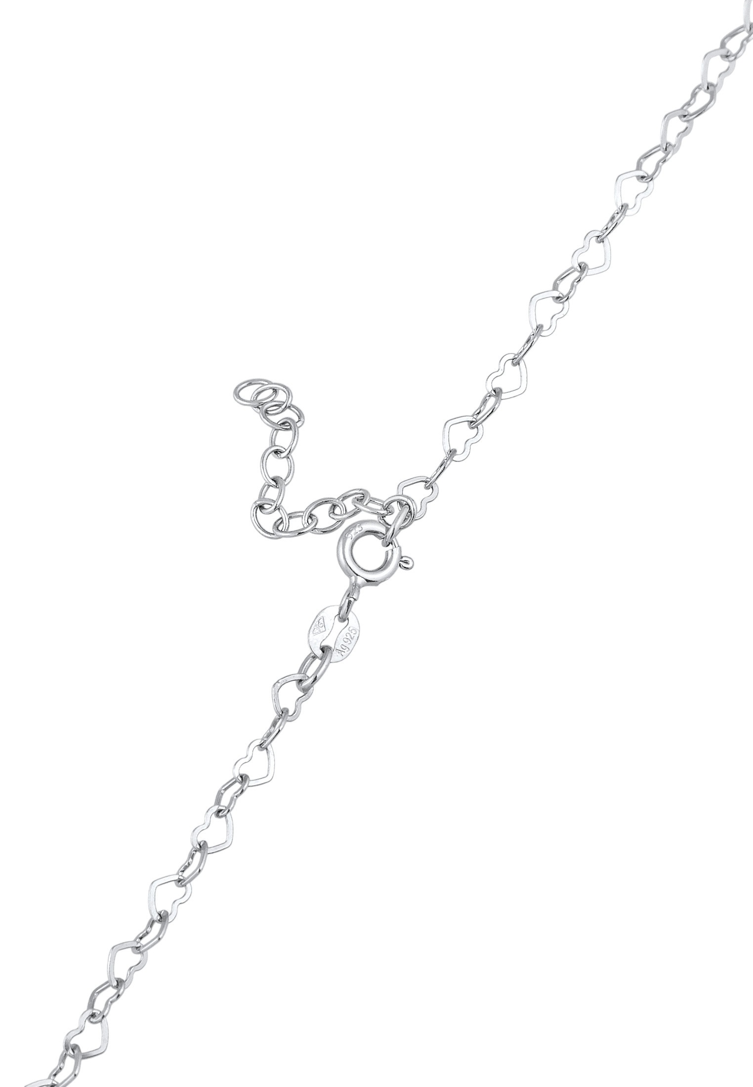 Elli Bauchkette »Schmuckzubehör Herz Body Chain Taillenkette 925 Silber«