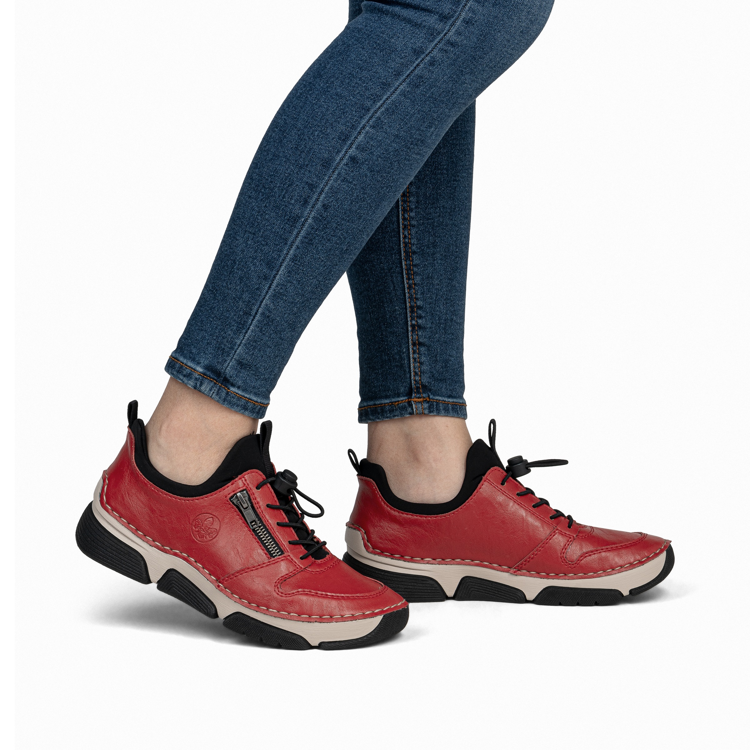 Rieker Slip-On Sneaker  Schlupfschuh, Halbschuh, Freizeitsneaker, Gummizug, Schnellverschluss