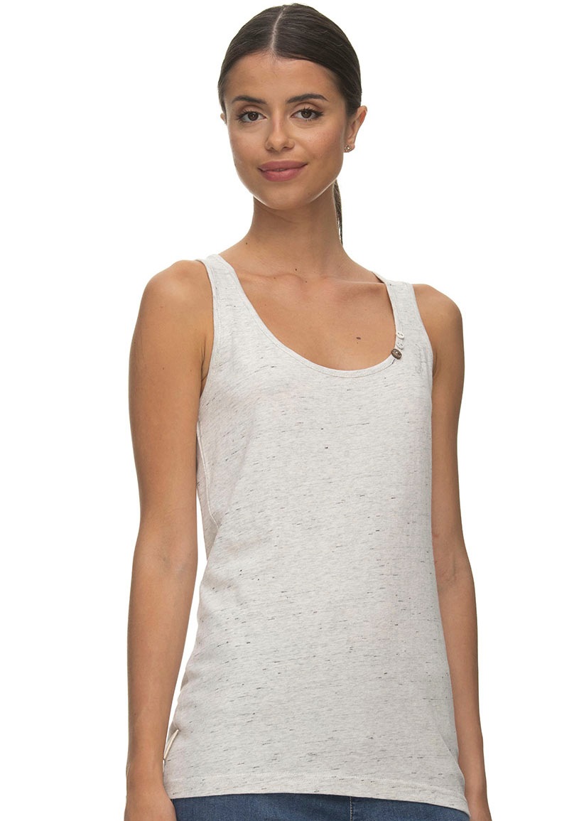 Ragwear Tanktop »FLOUKIA ORGANIC GOTS«, mit Zierknöpfen in natürlicher Holzoptik kaufen