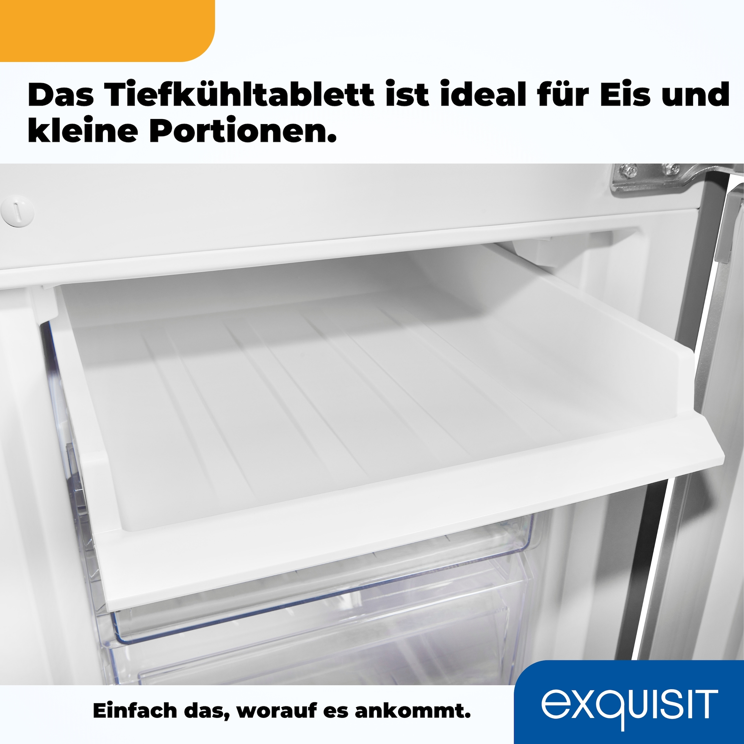 exquisit Kühl-/Gefrierkombination »KGC233-60-HE-040D«, Energieeffizienzklasse D, 173 Liter Nutzinhalt, 4 Sterne Gefrieren