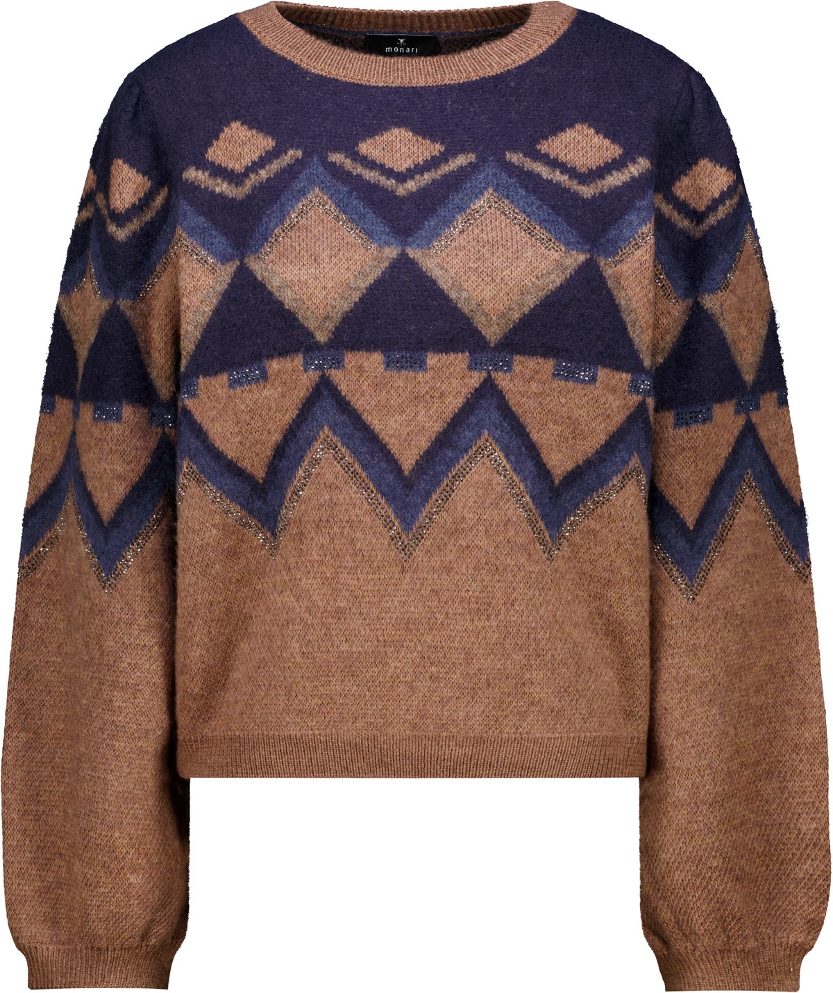 Monari Norwegerpullover Regular fit mit Norwegermuster
