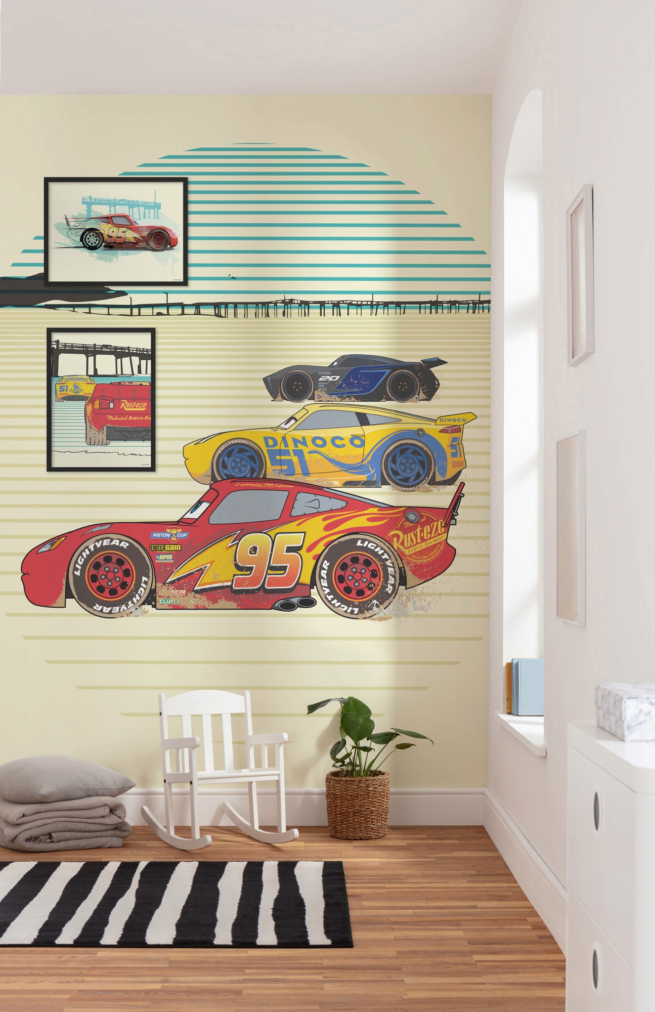 Komar Bild »Cars Strengthen Together«, Disney, (1 St.), Wandbild zur Dekoration im Kinderzimmer - ohne Rahmen