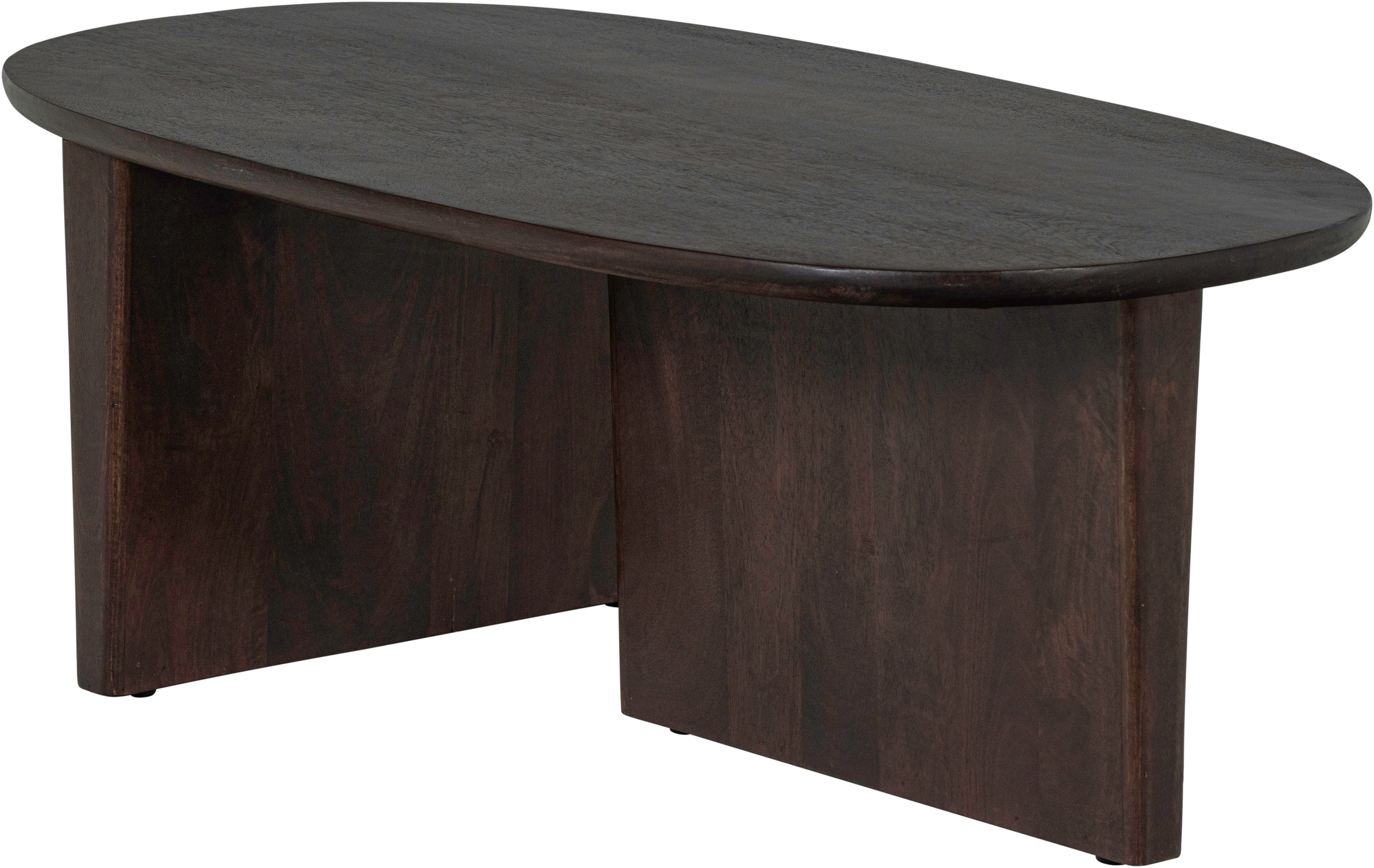 WOOOD Couchtisch »Seam mit Massivmangoholz und organischem Beindesign 110x60x40 cm« Tischblattdicke 2,5 cm, konische Beine von 7 cm, Tragkraft 40 kg