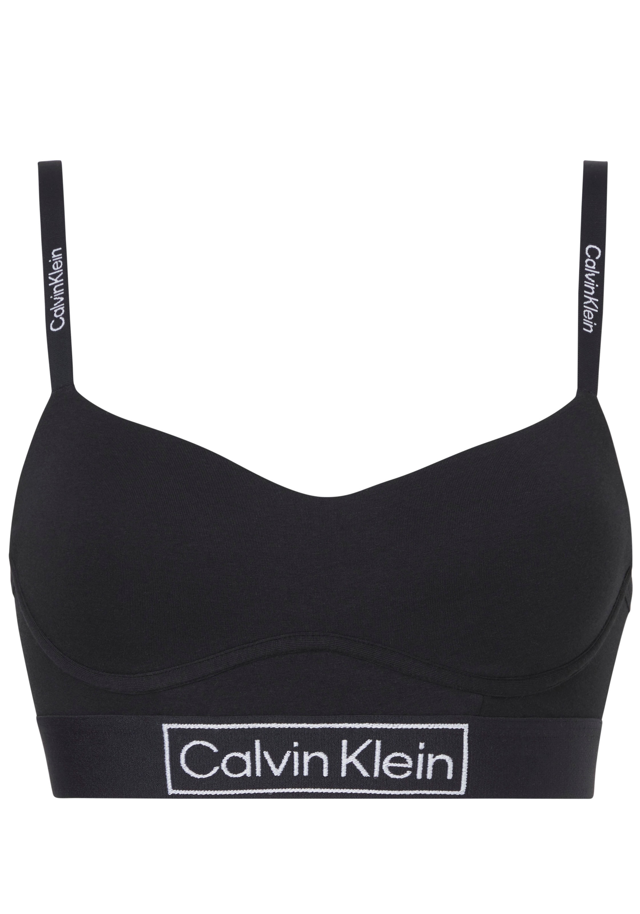 Calvin Klein Bralette, mit Logoschriftzügen an Trägern und Bund