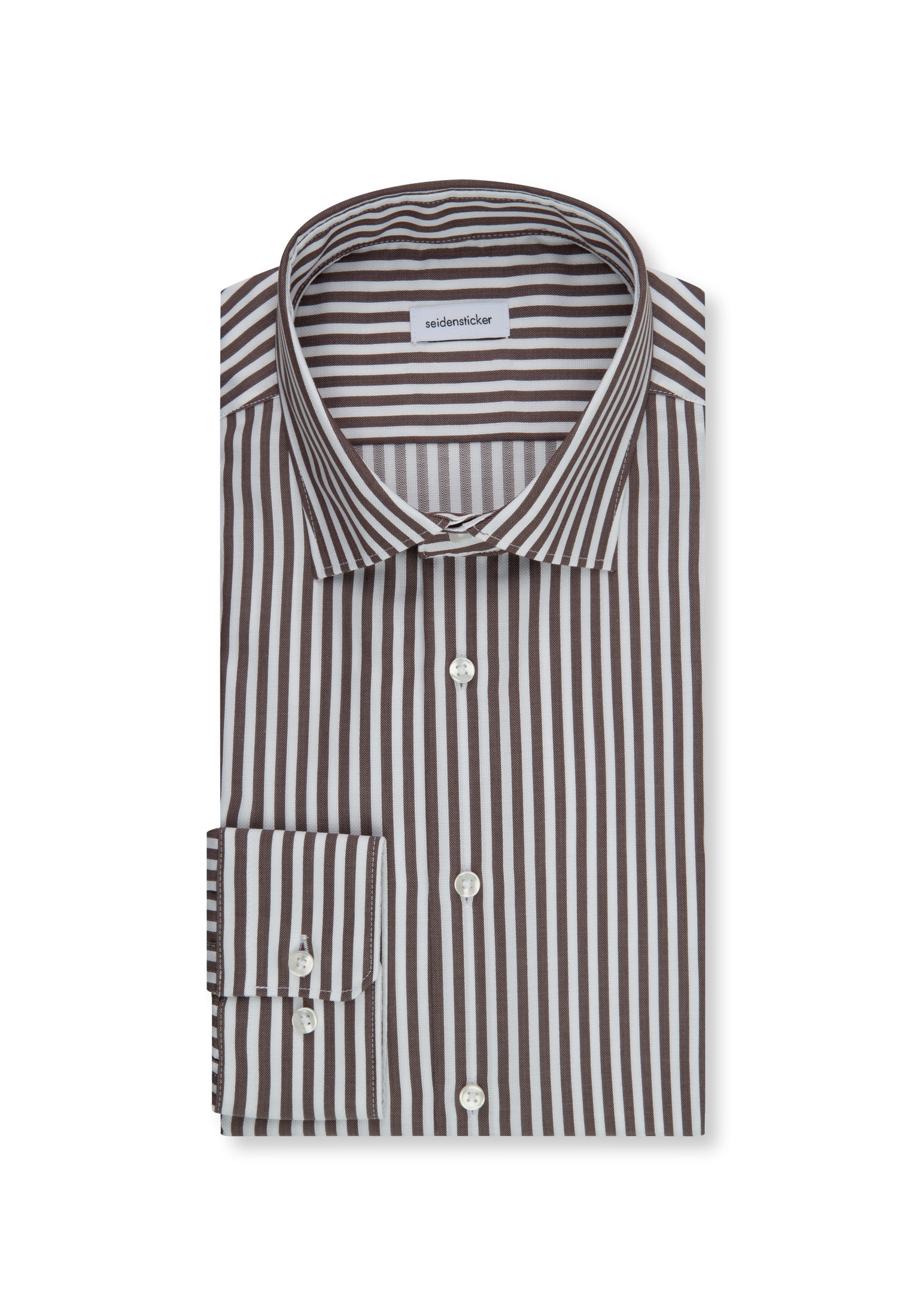 seidensticker Businesshemd »Schwarze Rose« Slim 1/1 Kentkragen Gestreift