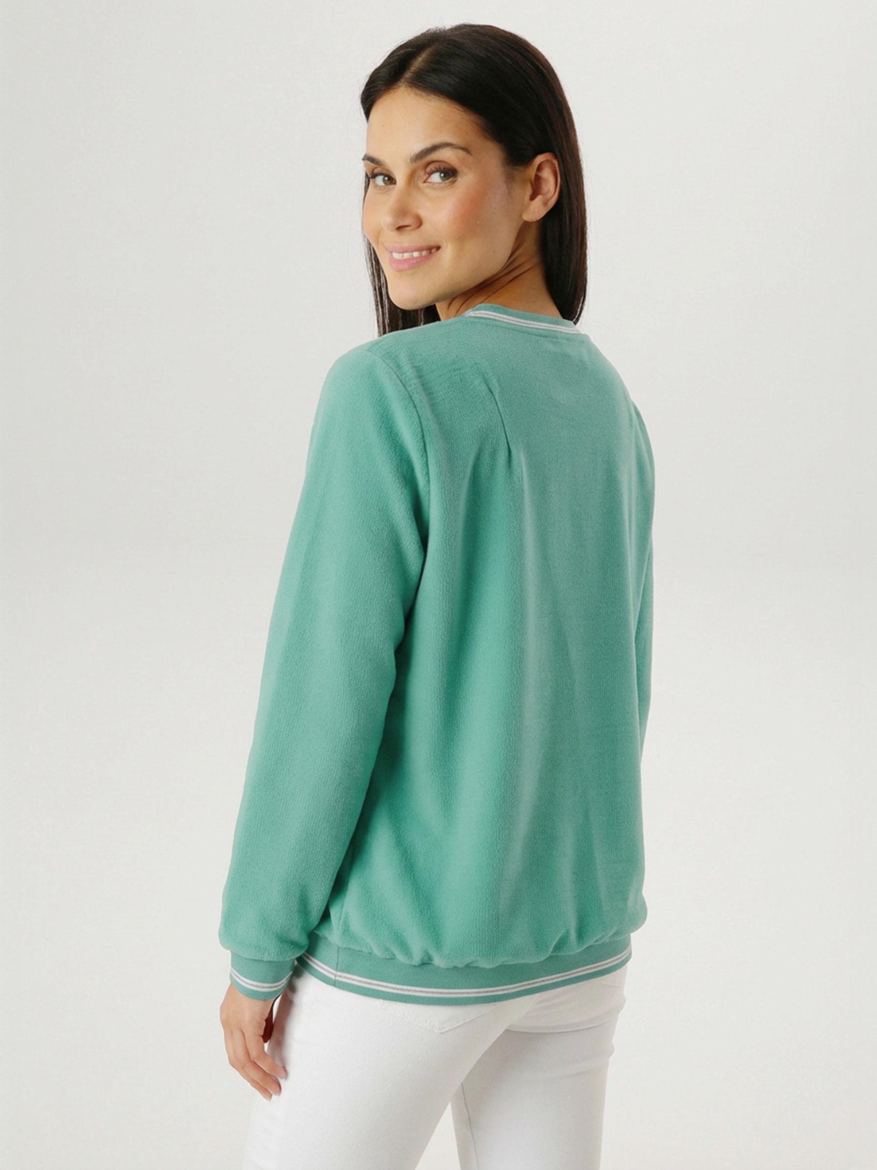 Aniston SELECTED Shirtbluse mit sportiven Bündchen - NEUE KOLLEKTION