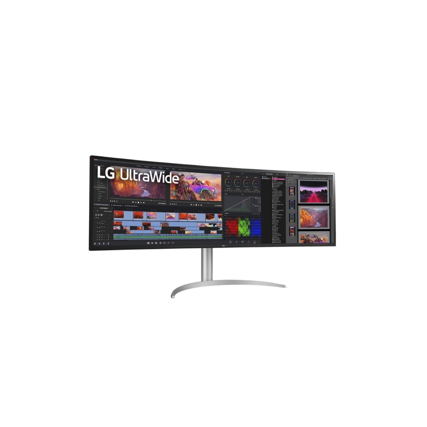 LG LED-Monitor »49WQ95X-W«, 124 cm/49 Zoll, 5120 x 1440 px, UWQHD, 5 ms Reaktionszeit, 144 Hz