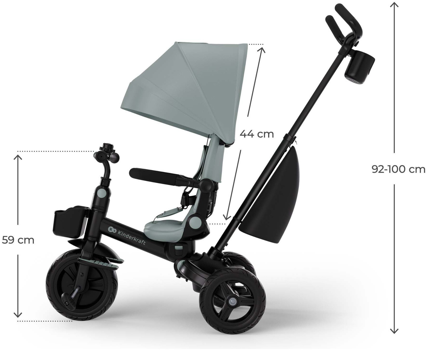 Kinderkraft Dreirad »Aveo 2 Plus« multifunktional