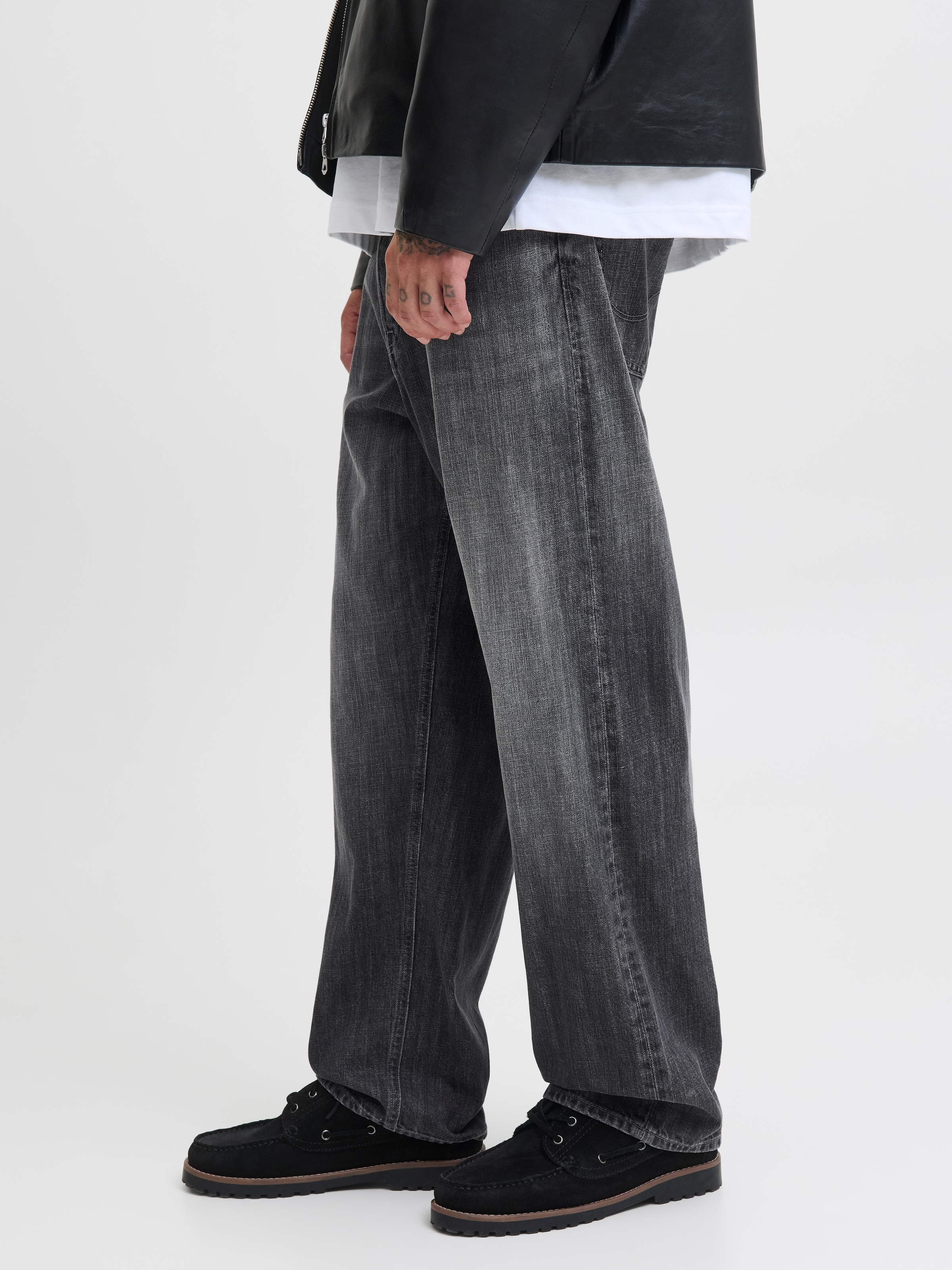 Jack & Jones Relax-fit-Jeans »JJIALEX mit cleanem Look und Taschenvielfalt«, Abriebeffekte, modisch, relaxed fit, Baumwolle