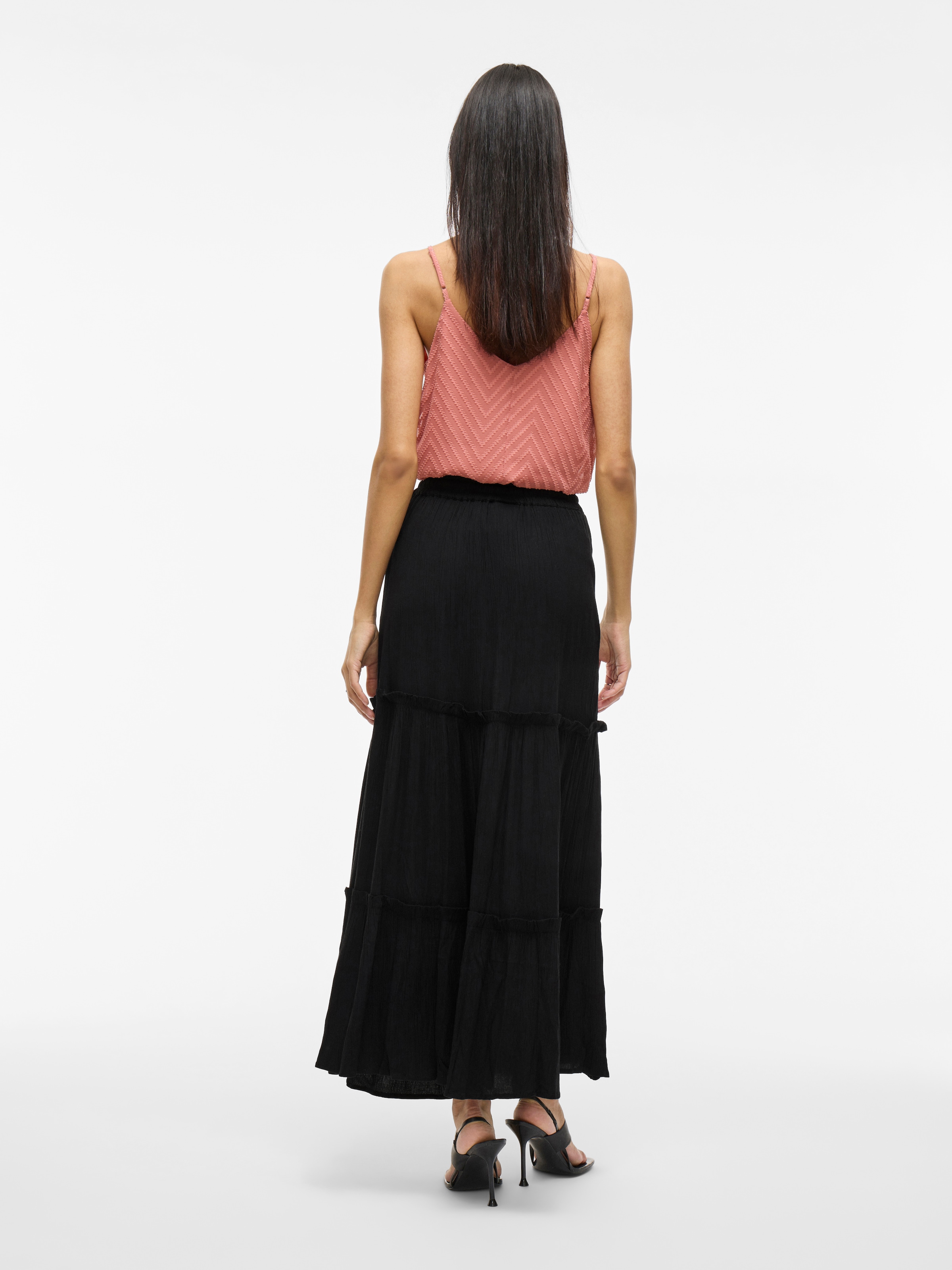 Vila Maxirock »VIMESA HW MAXI SKIRT - NOOS« mit Rüschen