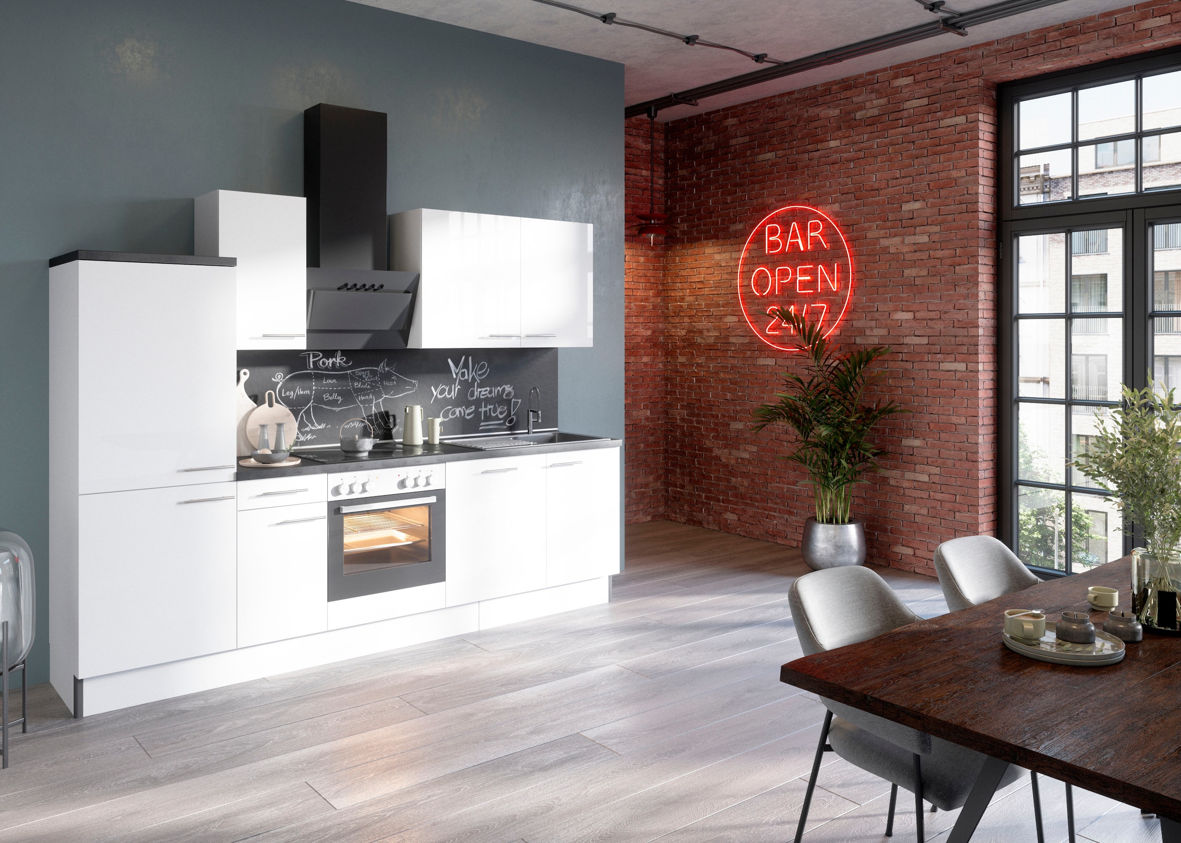 OPTIFIT Küche »Klara«, Breite 270 cm, wahlweise mit E-Geräten online bei  OTTO
