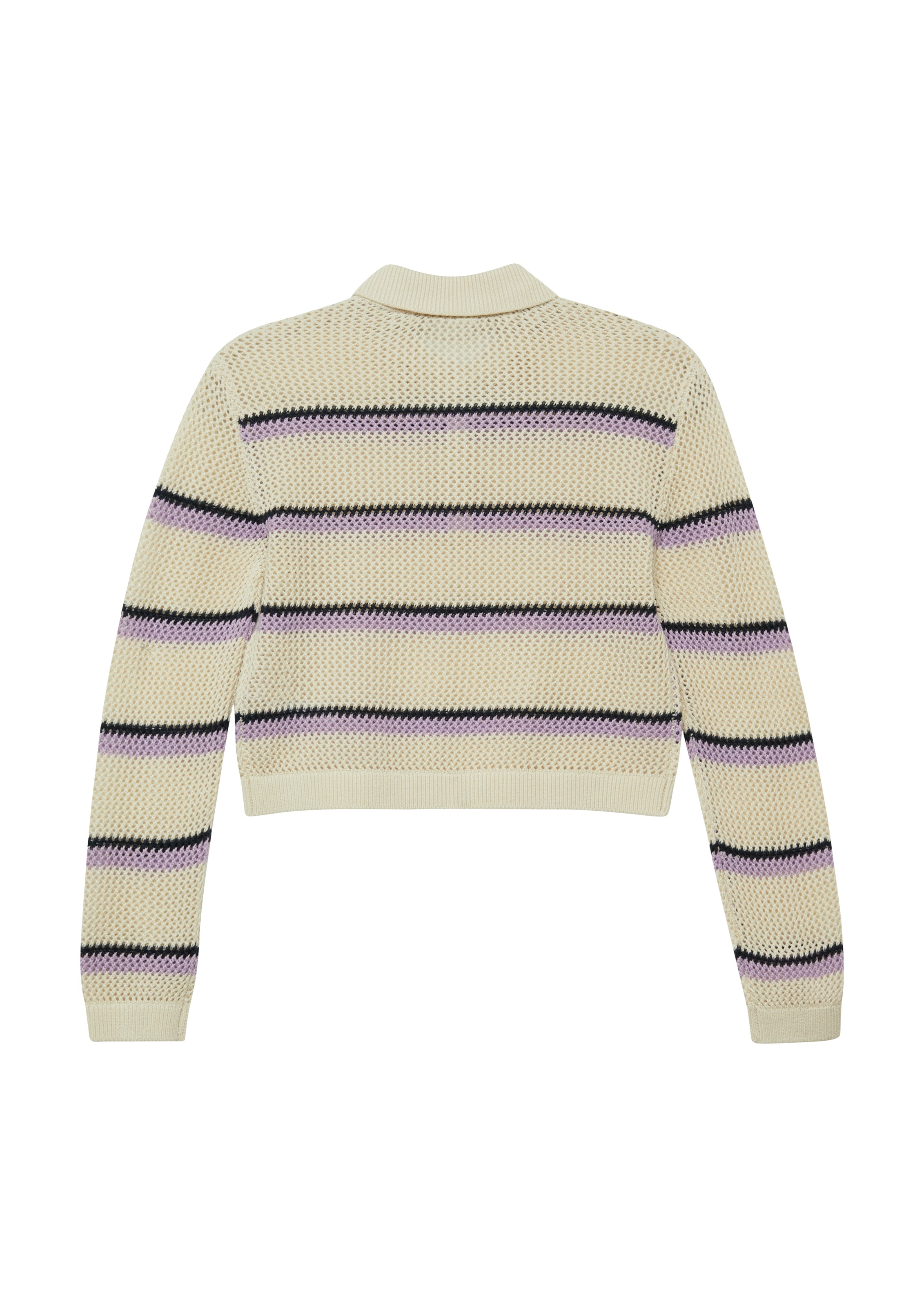 s.Oliver Junior Strickpullover im Streifenlook und kurz
