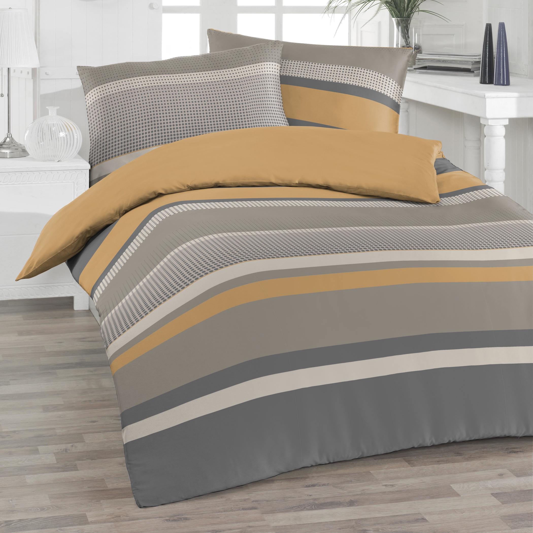 Florella Bettwäsche »»Demi koreander« Flausch-Flanell,  100% Baumwolle«