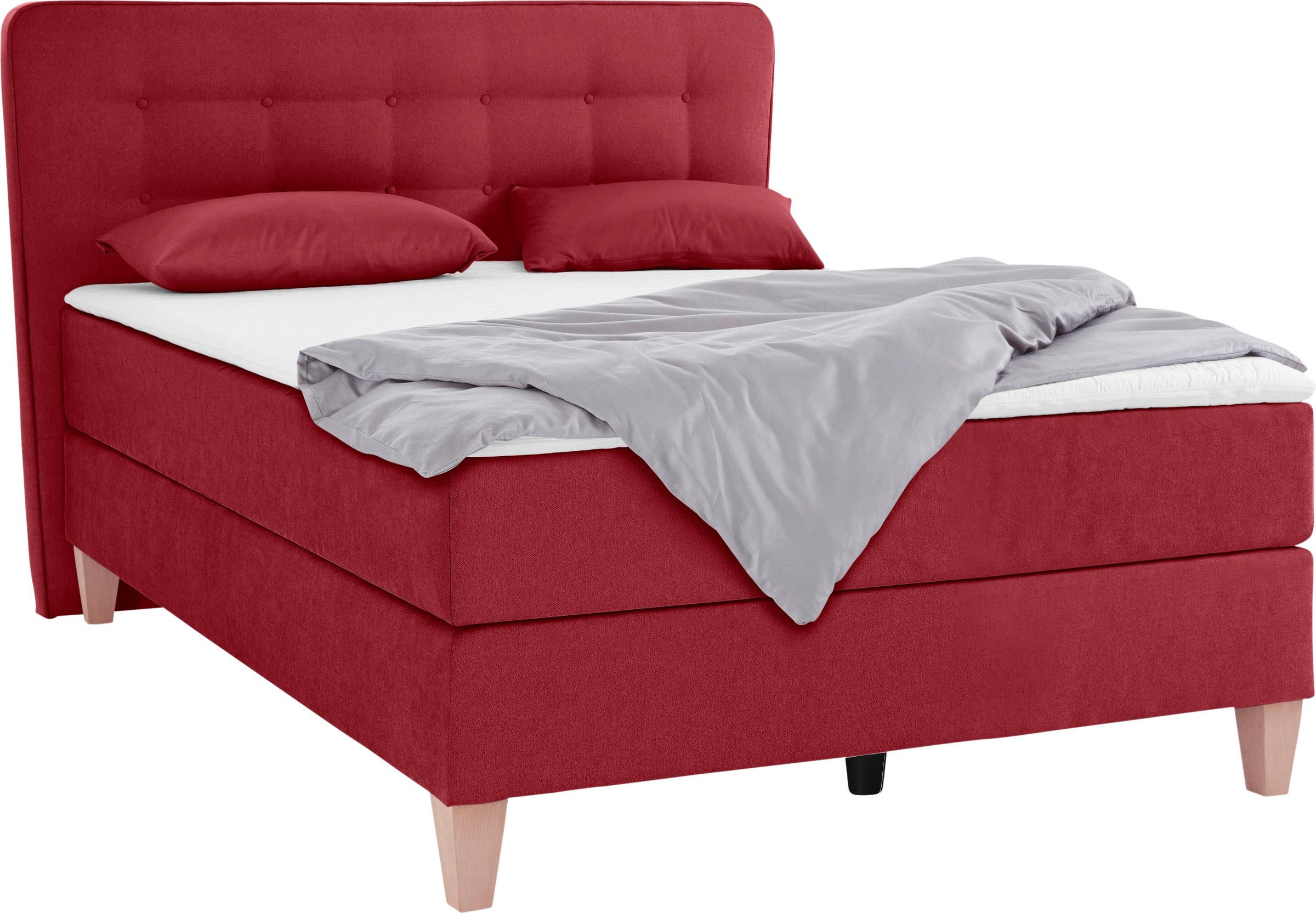 Home affaire Boxspringbett »Ascola«, incl. Topper, 5, Breiten, 3 Ausführungen, 2 Härtegrade