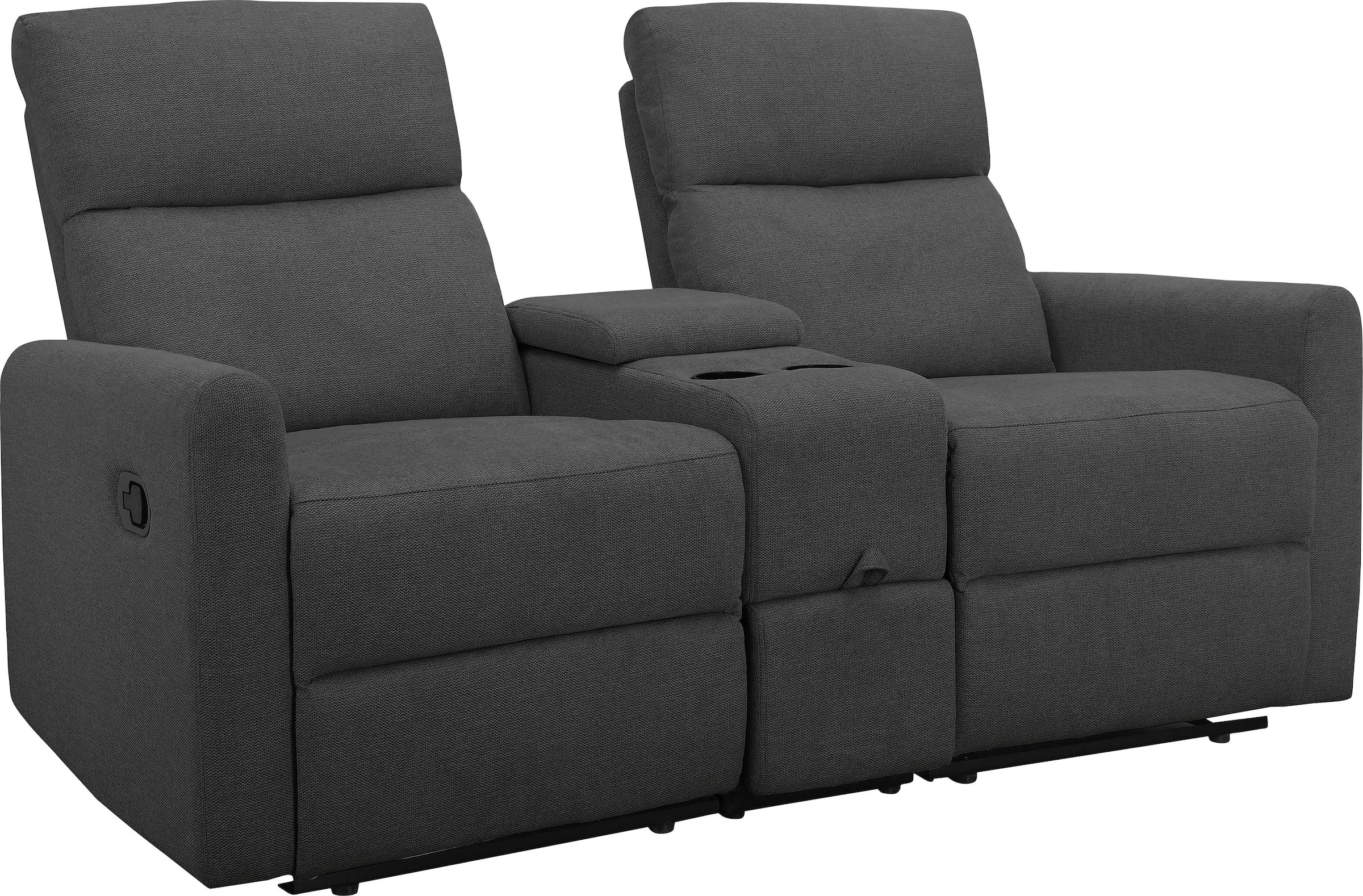 Home affaire 2-Sitzer »Daoulas, 2er-Kinosofa, TV-Sessel, Multimedia-Sofa«, Kinosofa mit Relaxfunktion, Getränkehalter und Stauraum