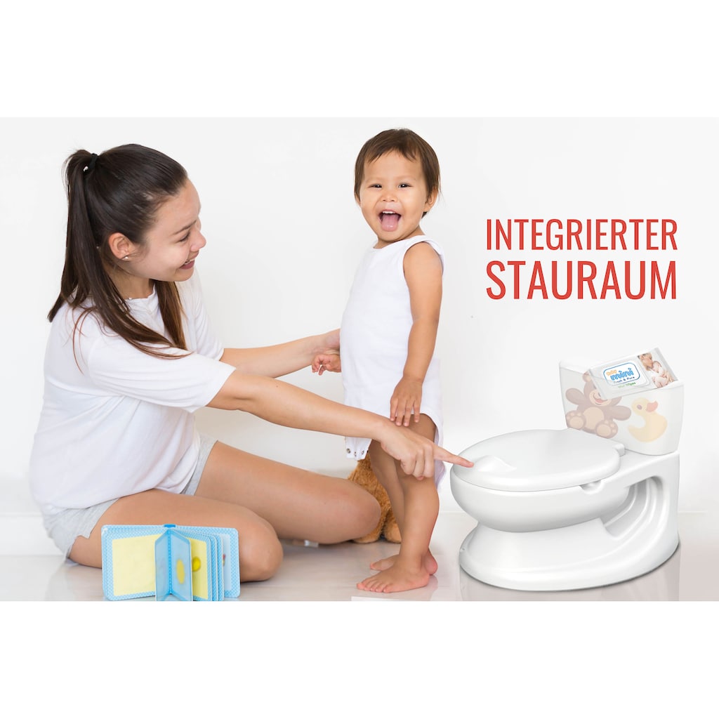 BabyGo Toilettentrainer »Baby Potty, weiß«, pädagogoisches Töpfchen