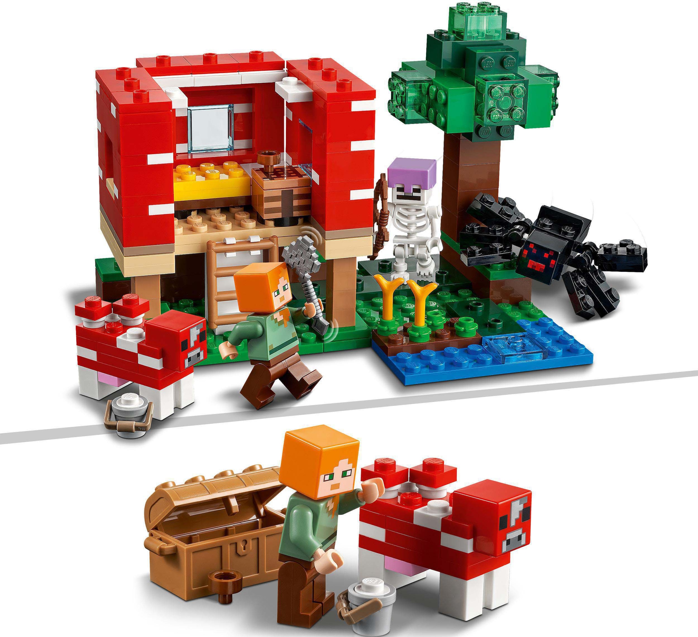 LEGO® Konstruktionsspielsteine »Das Pilzhaus (21179), LEGO® Minecraft™«, (272 St.)