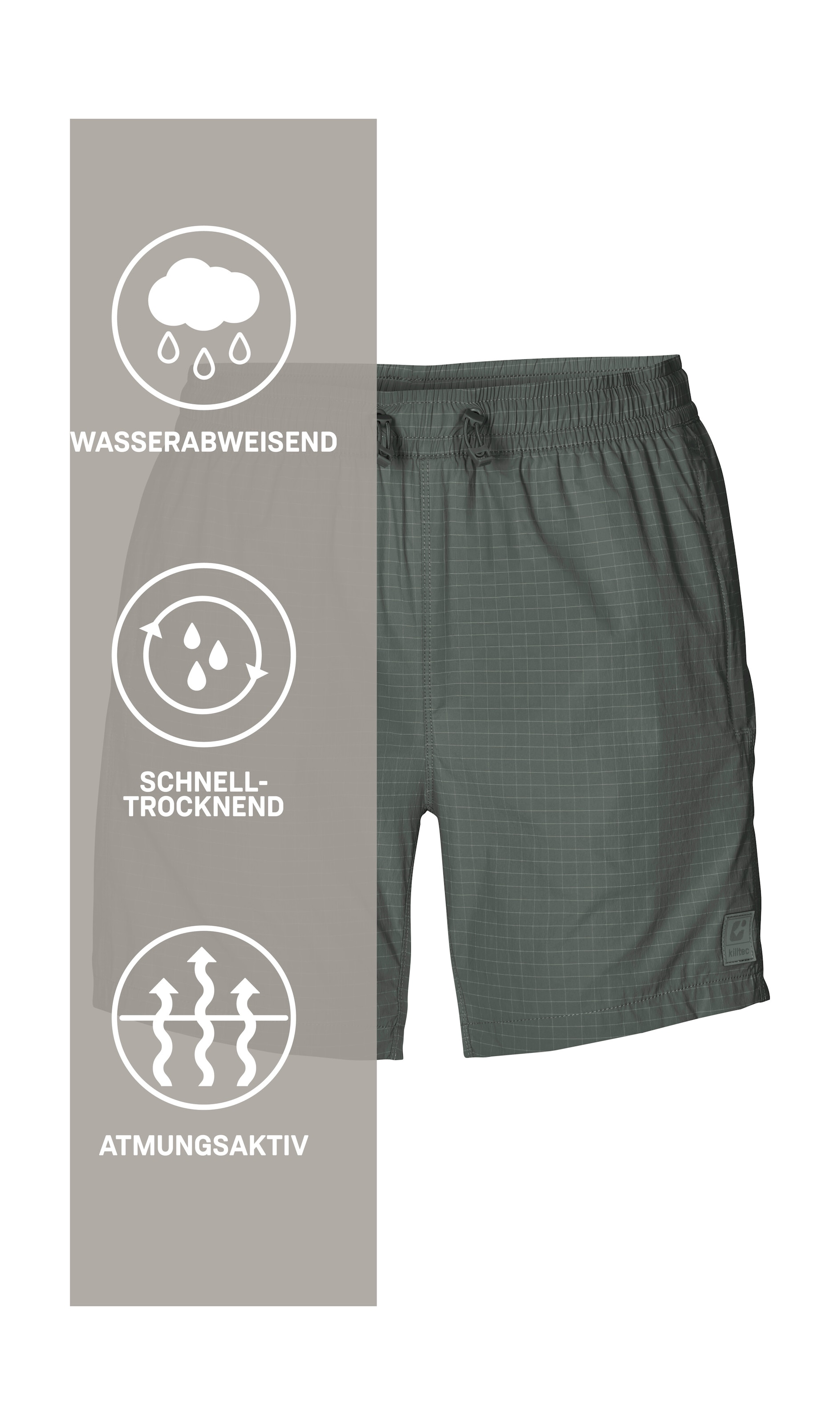 Killtec Shorts »KOS 167 WMN SHRTS«  Leichte, schnelltrocknende Funktionsshorts mit Zipper-Taschen