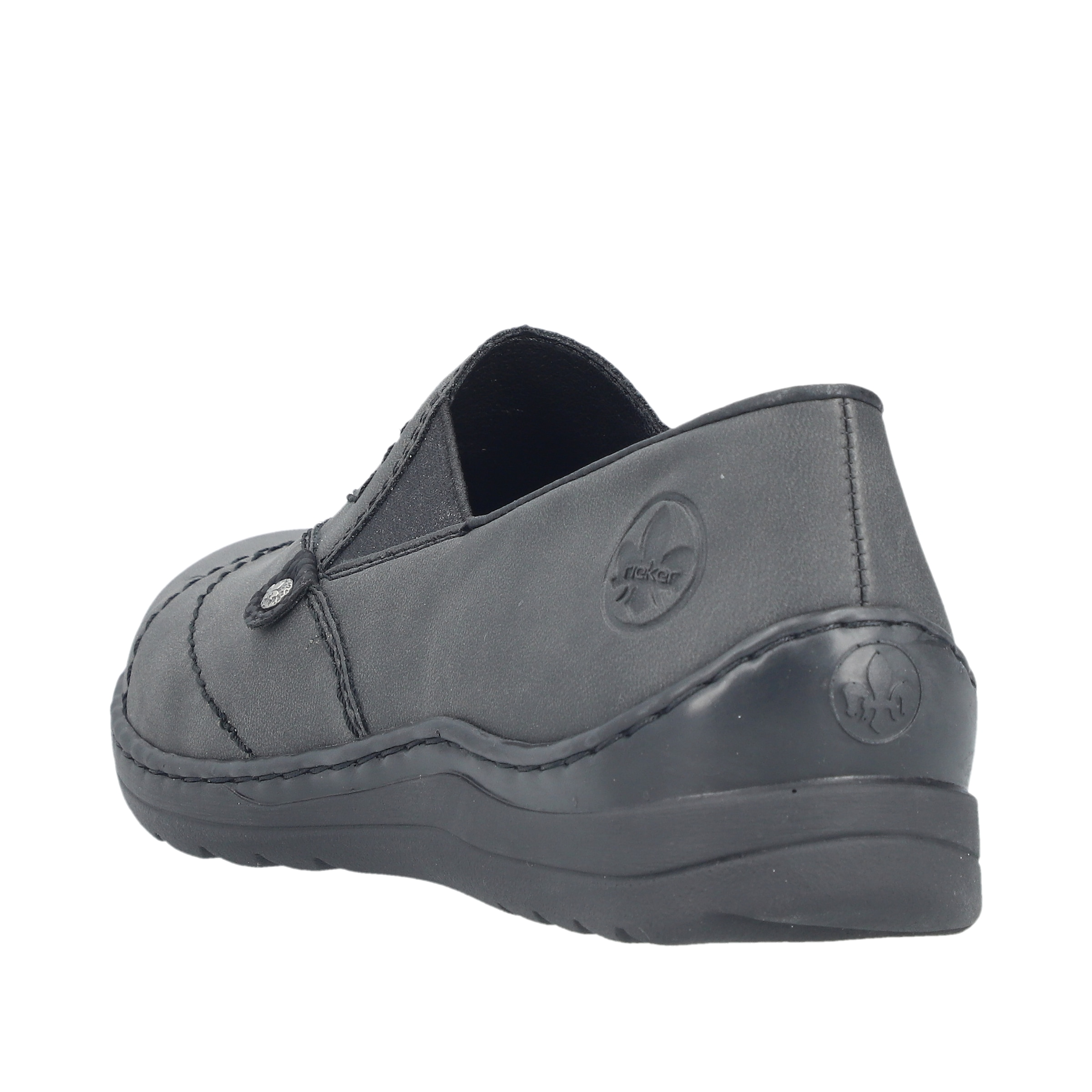 Rieker Slipper  Halbschuh, Schlupfschuh mit Ziernaht und Gummizug