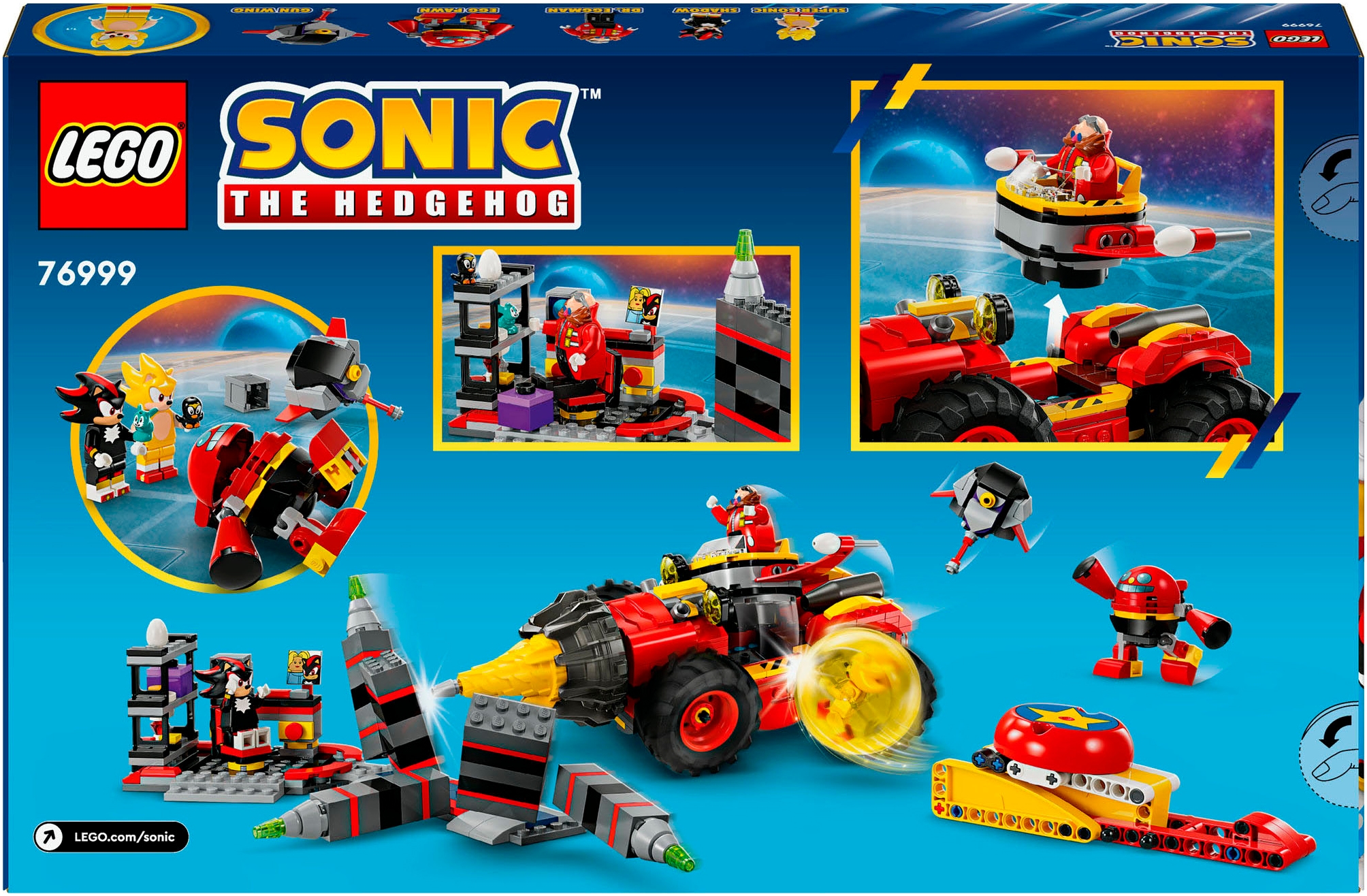 LEGO® Konstruktionsspielsteine »Super Sonic vs. Egg Drillster (76999), LEGO Sonic«, (590 St.), Made in Europe