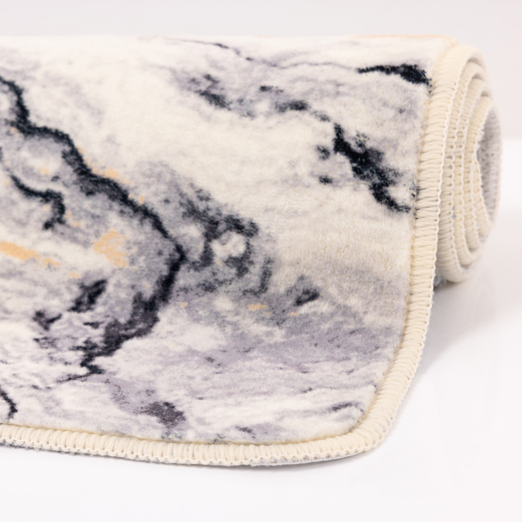 Gino Falcone Badematte »Aquata GF-156, Badvorleger, Badezimmer Teppich« Höhe 7 mm rutschhemmend beschichtet fußbodenheizungsgeeignet Badteppich, bedruckt, Wellen Design, rechteckig