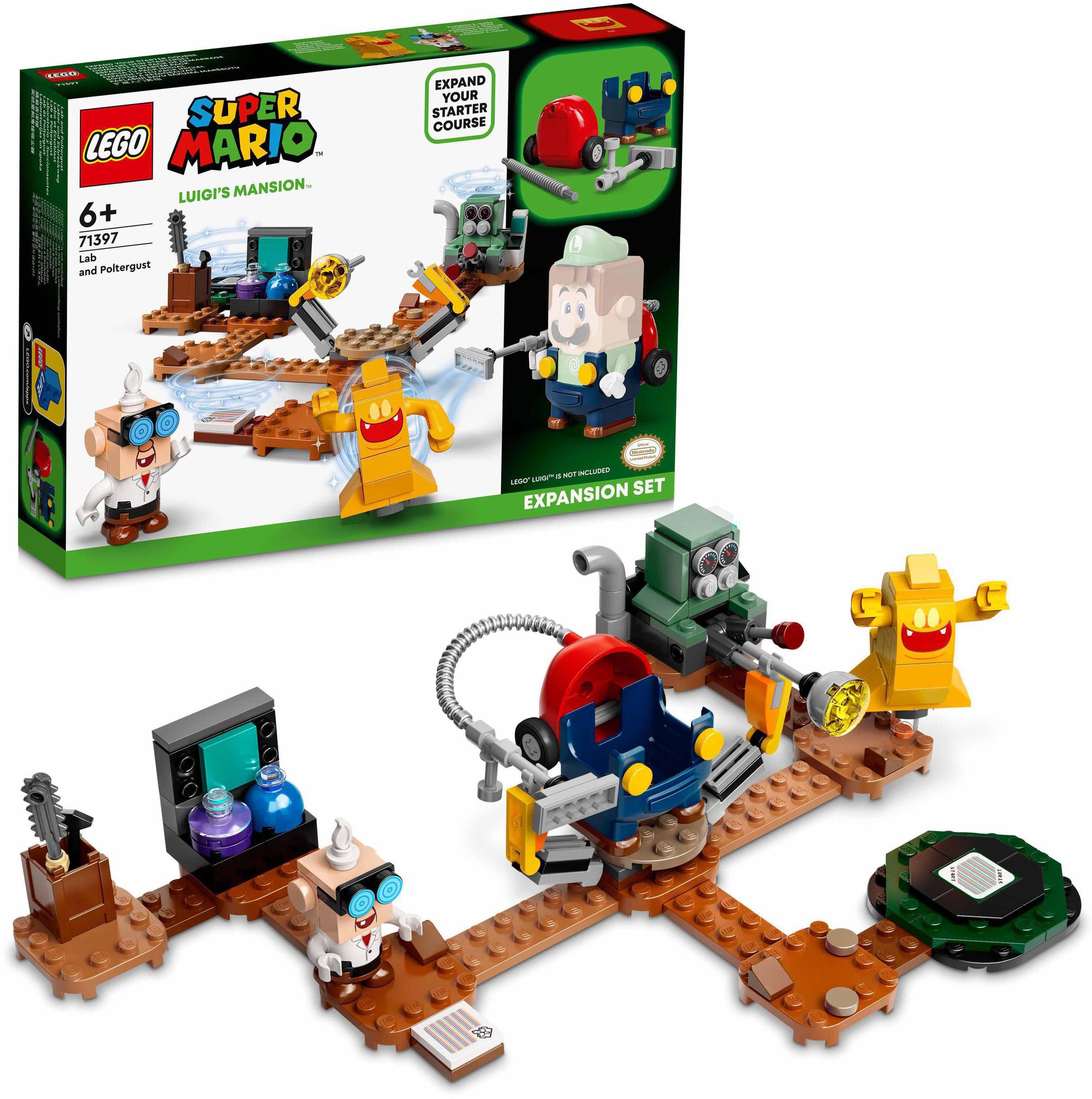 LEGO® Konstruktionsspielsteine »Luigi’s Mansion™: Labor und Schreckweg – Erweiterungsset (71397), LEGO® Super Mario«, (179 St.)
