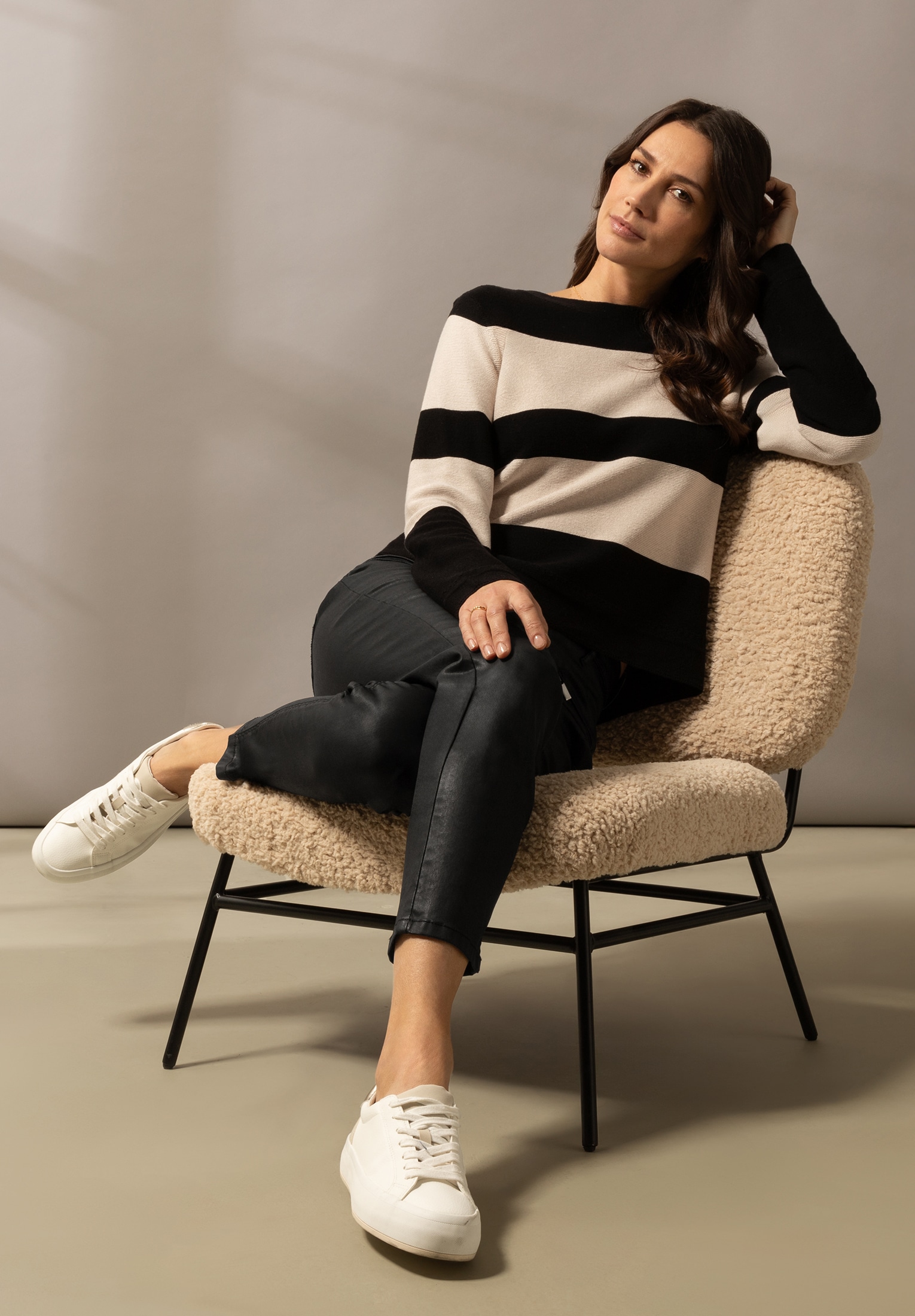 Betty Barclay Rundhalspullover »Feinstrickpullover mit Streifen«