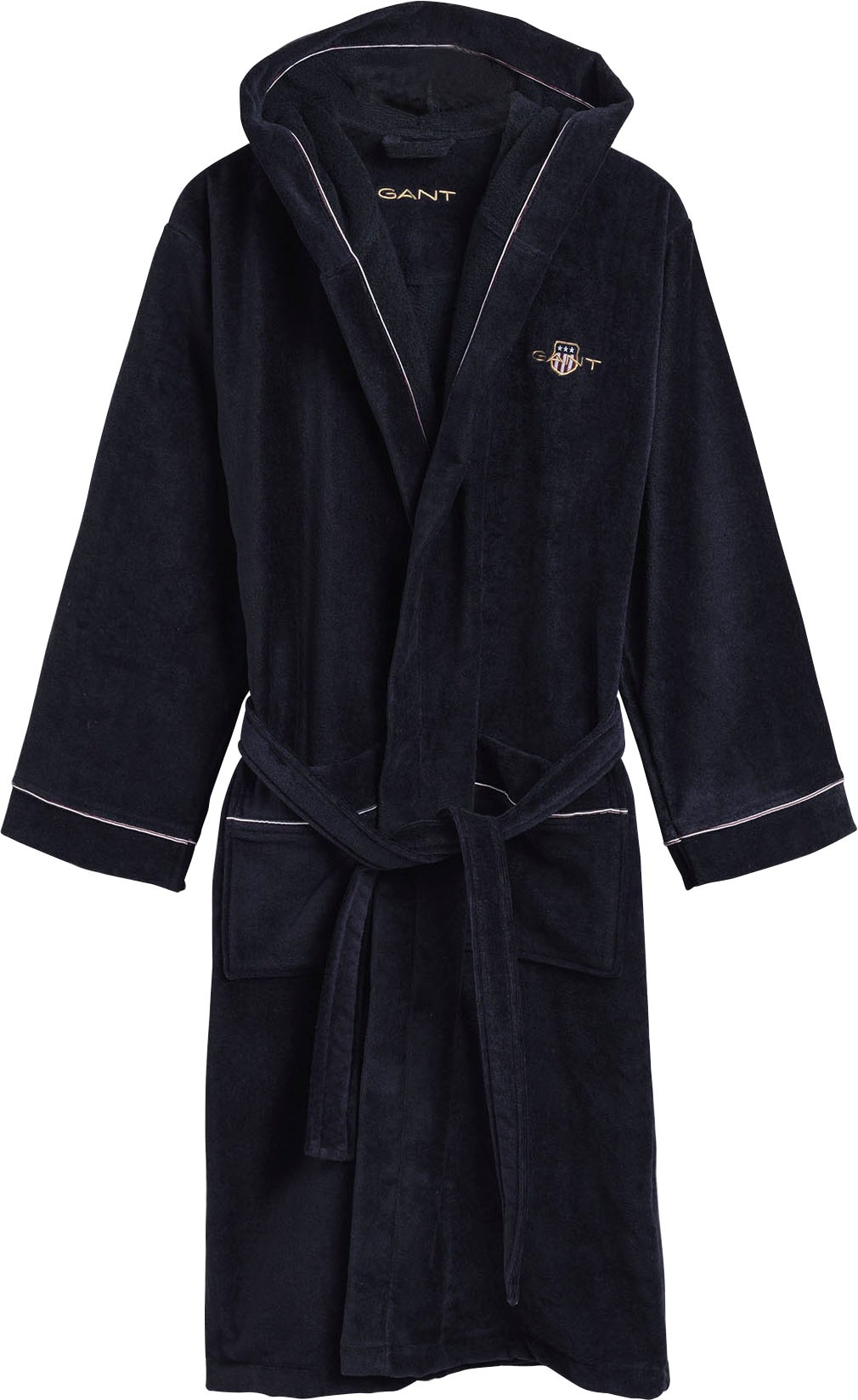 Gant Footwear Unisex-Bademantel »Archive Shield Robe«, (1 St.), in zeitlosen Unifarben