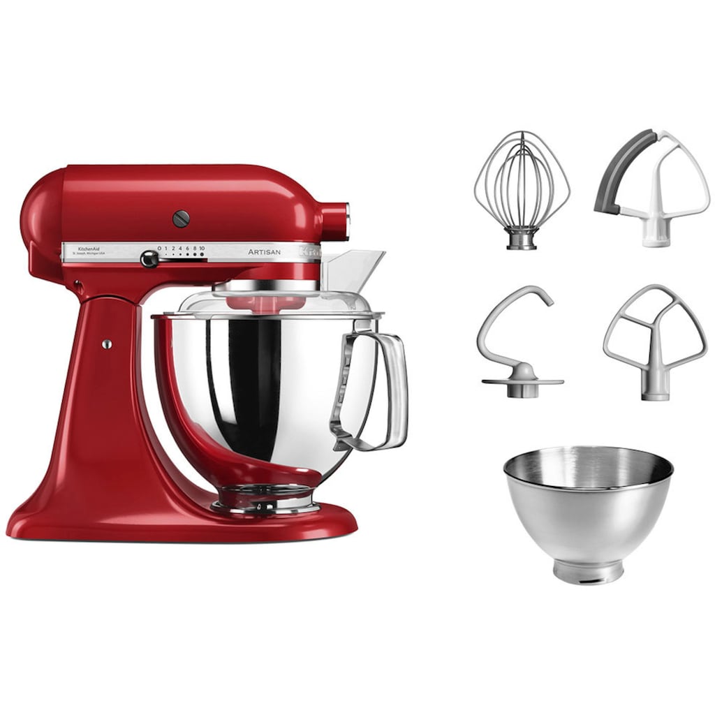 KitchenAid Küchenmaschine »5KSM175PSEER EMPIRE ROT«, mit Zubehör im Wert von ca. 112,-€ UVP