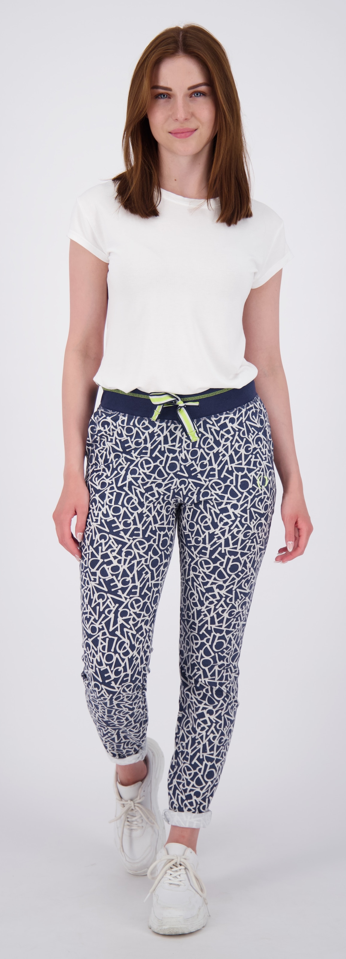 LPO Sweathose »ADA WOMEN«, elastischer Bund, Kordelzug, Allover Print