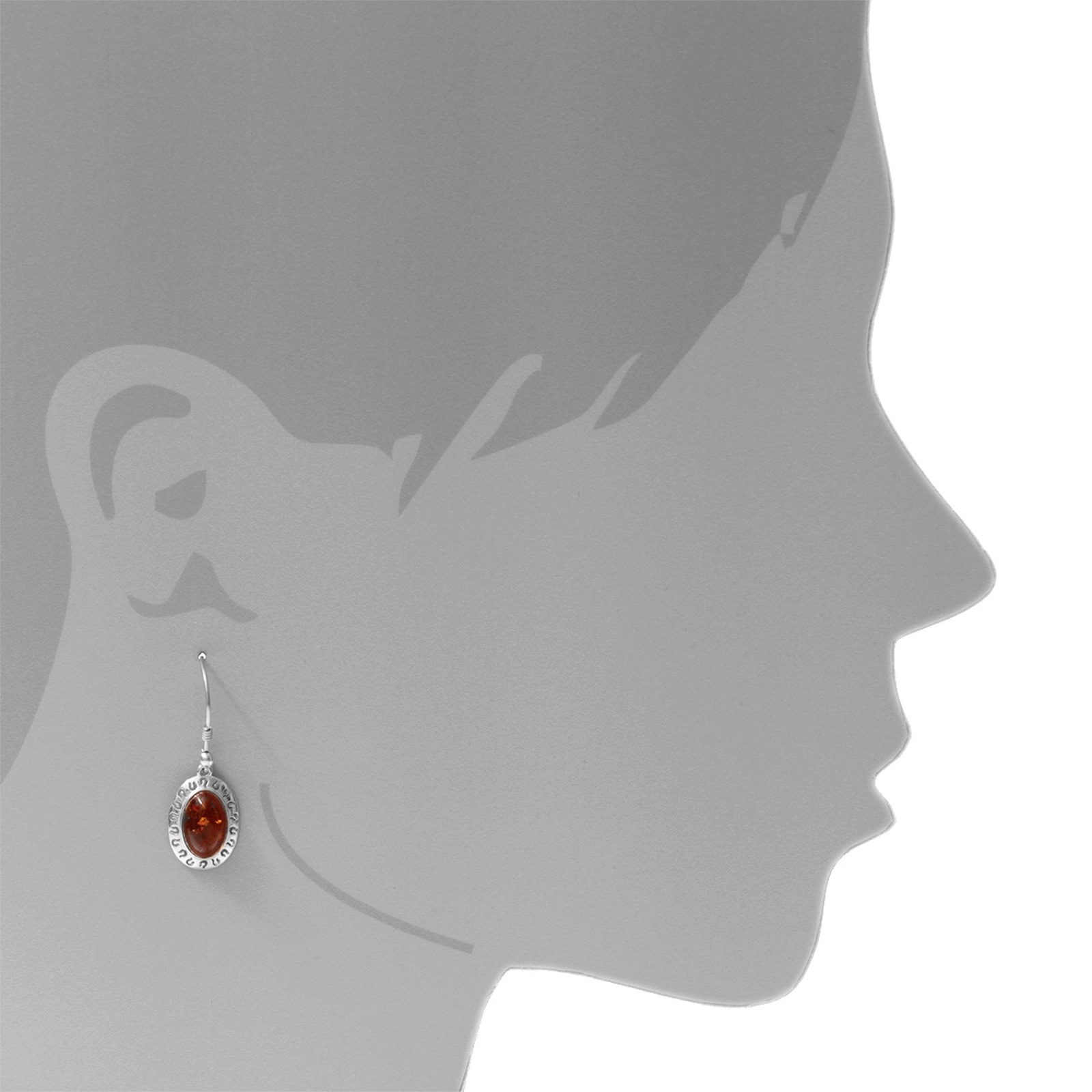 OSTSEE-SCHMUCK Paar Ohrhänger »- Michelle - Silber 925/000 - Bernstein«