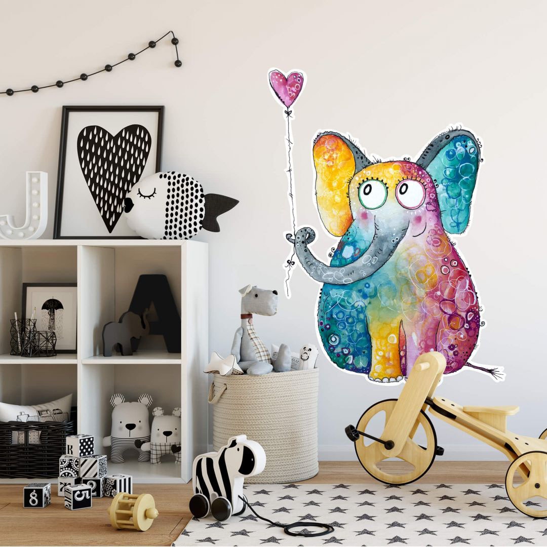 Wall-Art Wandtattoo »Elefant mit Herz Luftballon«, (1 St.) bei OTTO