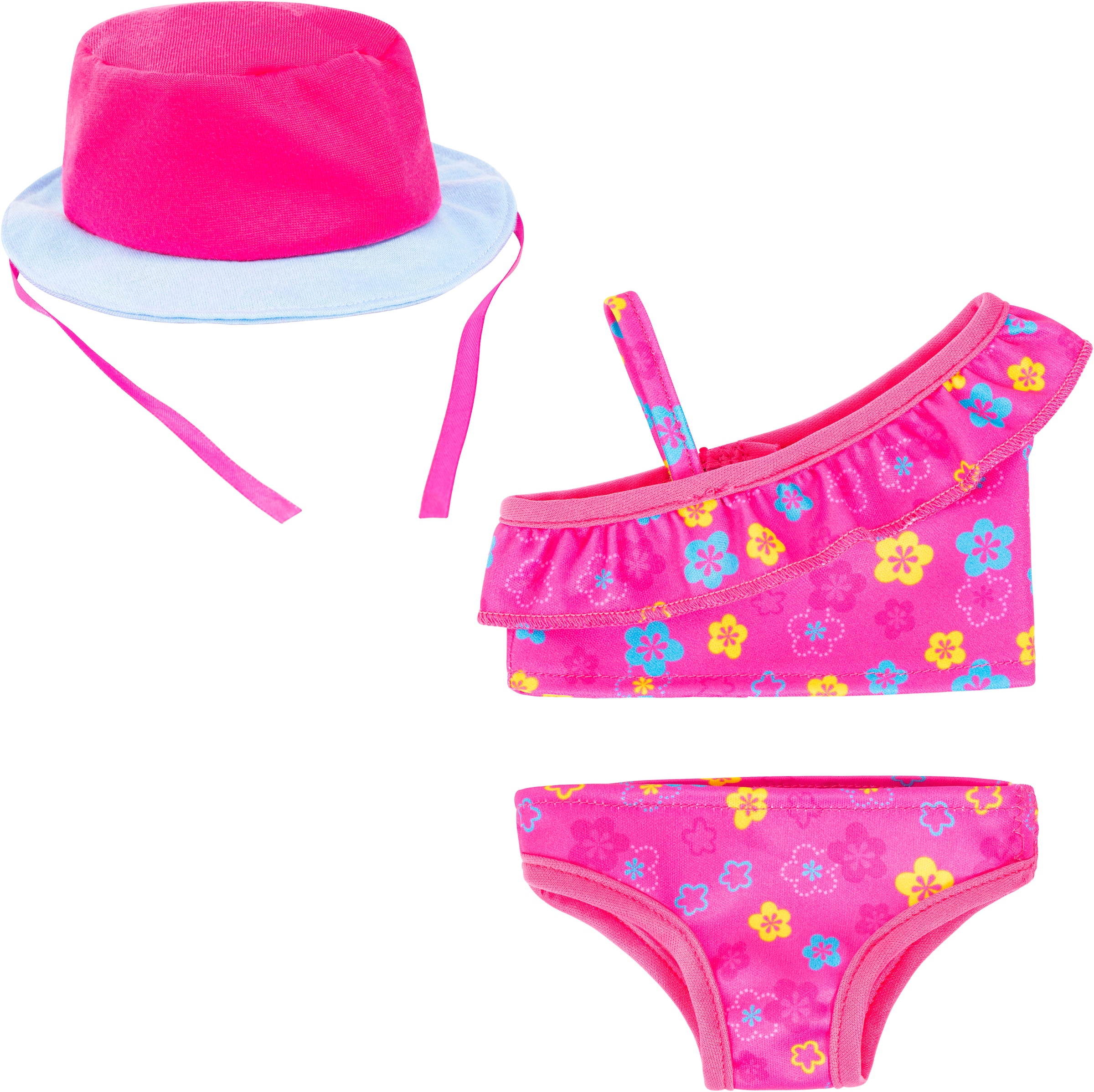 Puppenkleidung »Bikini 38-42 cm«, (Set, 3 tlg.)