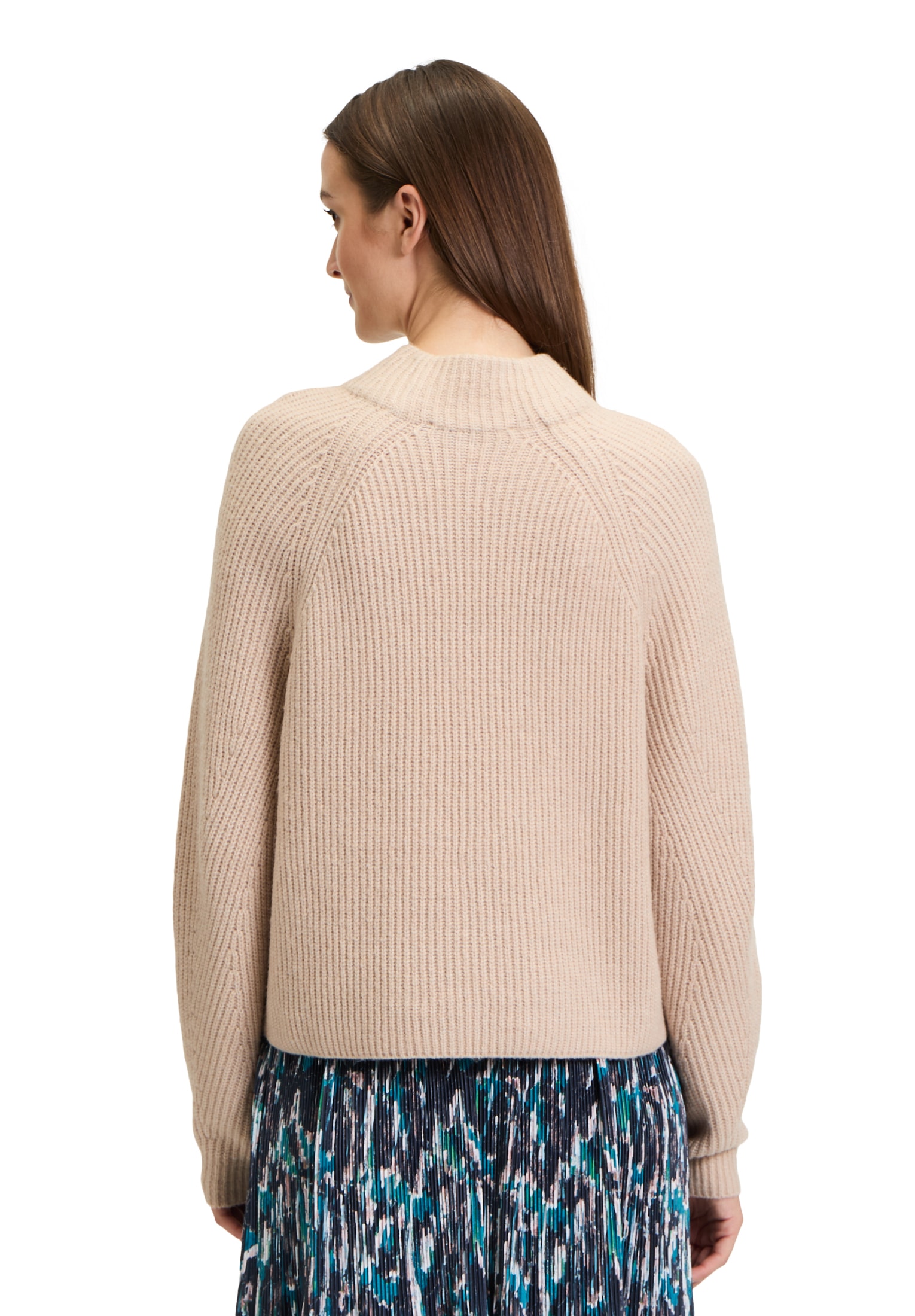 Betty&Co Rundhalspullover »Grobstrick-Pullover mit hohem Kragen«