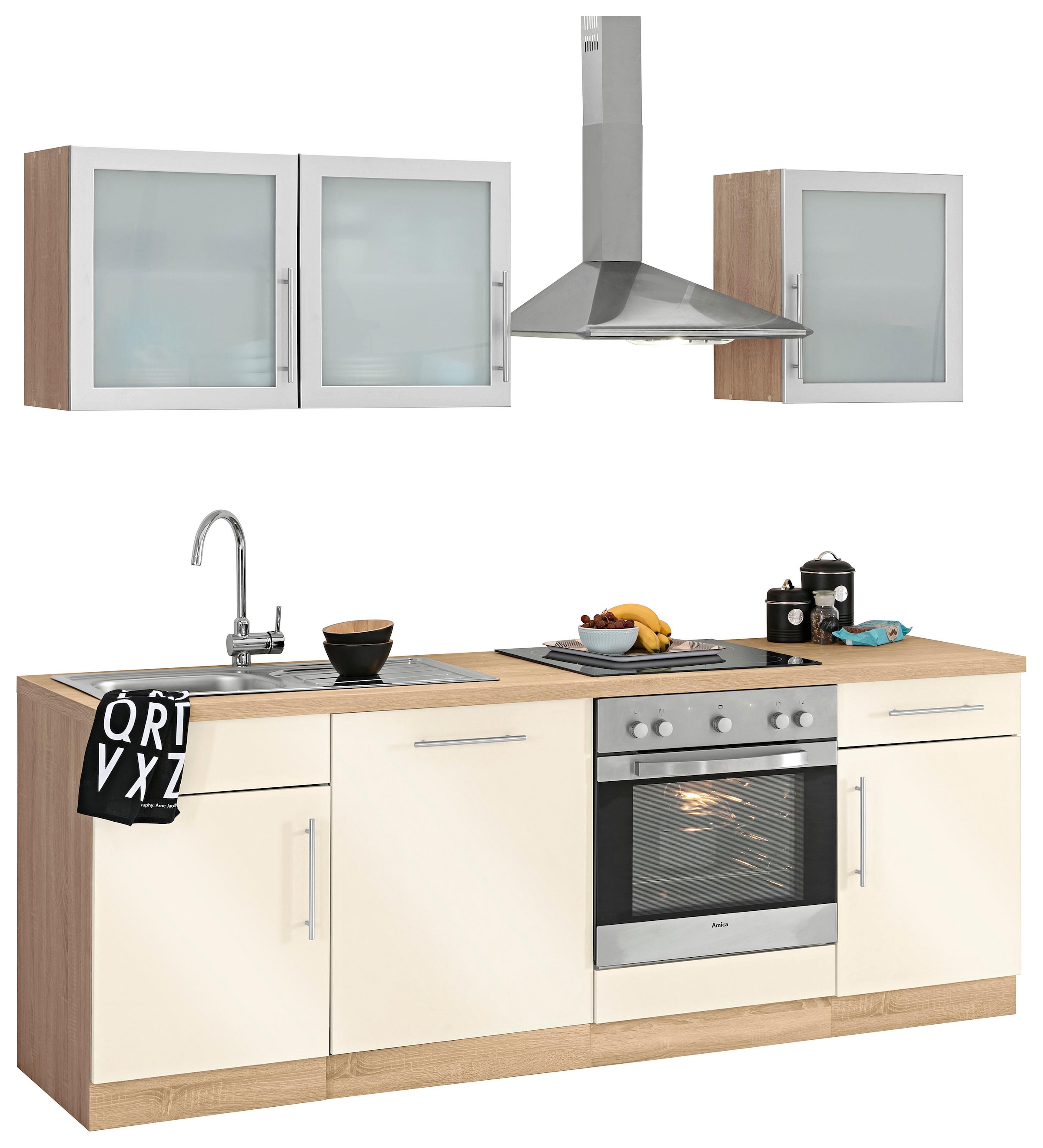 wiho Küchen Küchenzeile E-Geräten, »Aachen«, bei Breite 220 OTTO cm kaufen mit