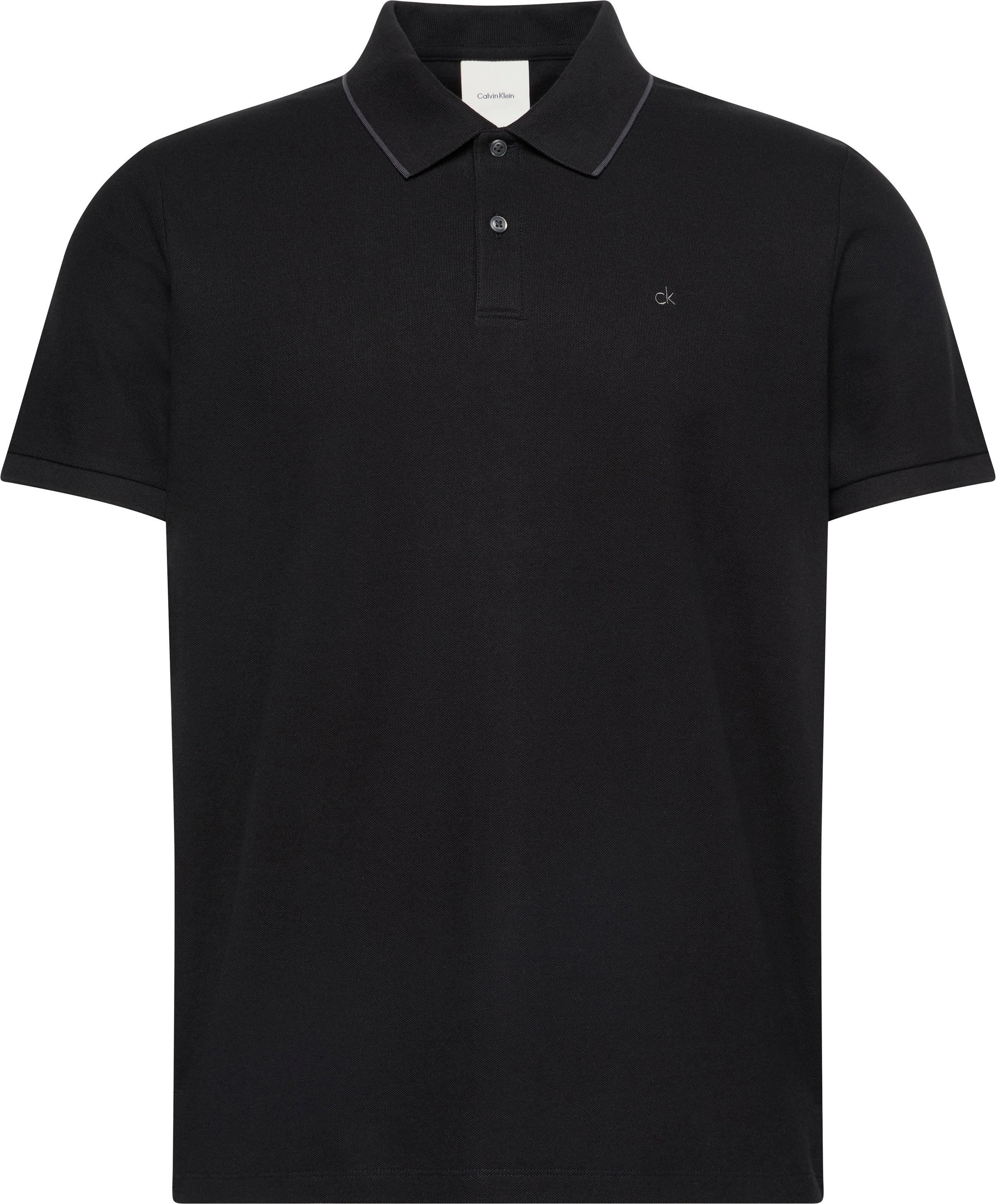 Calvin Klein Poloshirt »SS RFND PQ TPPD CLSS«, Mit Rundhalsausschnitt