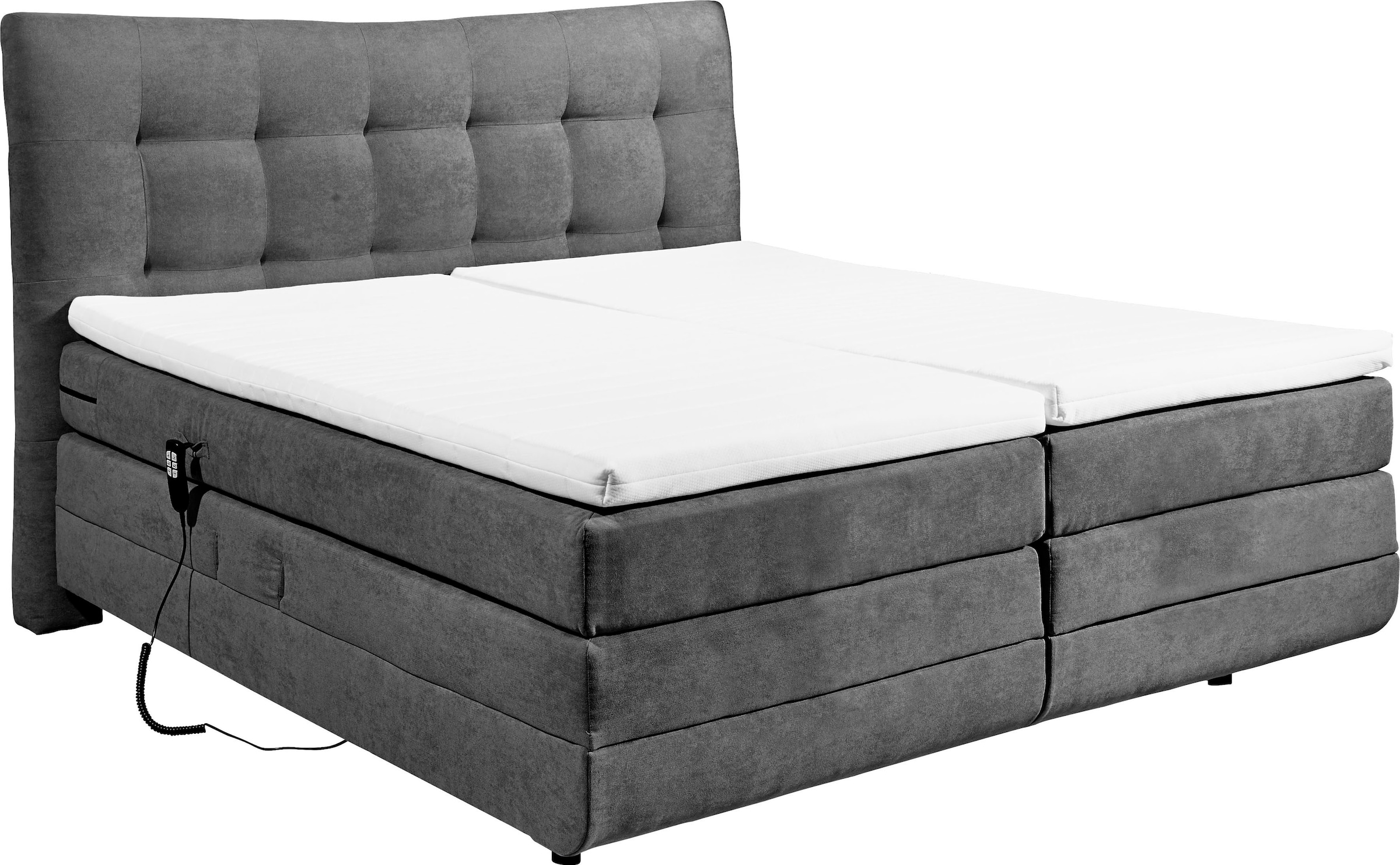 ED EXCITING DESIGN Boxspringbett »Malibu«, inkl. Motor und Topper