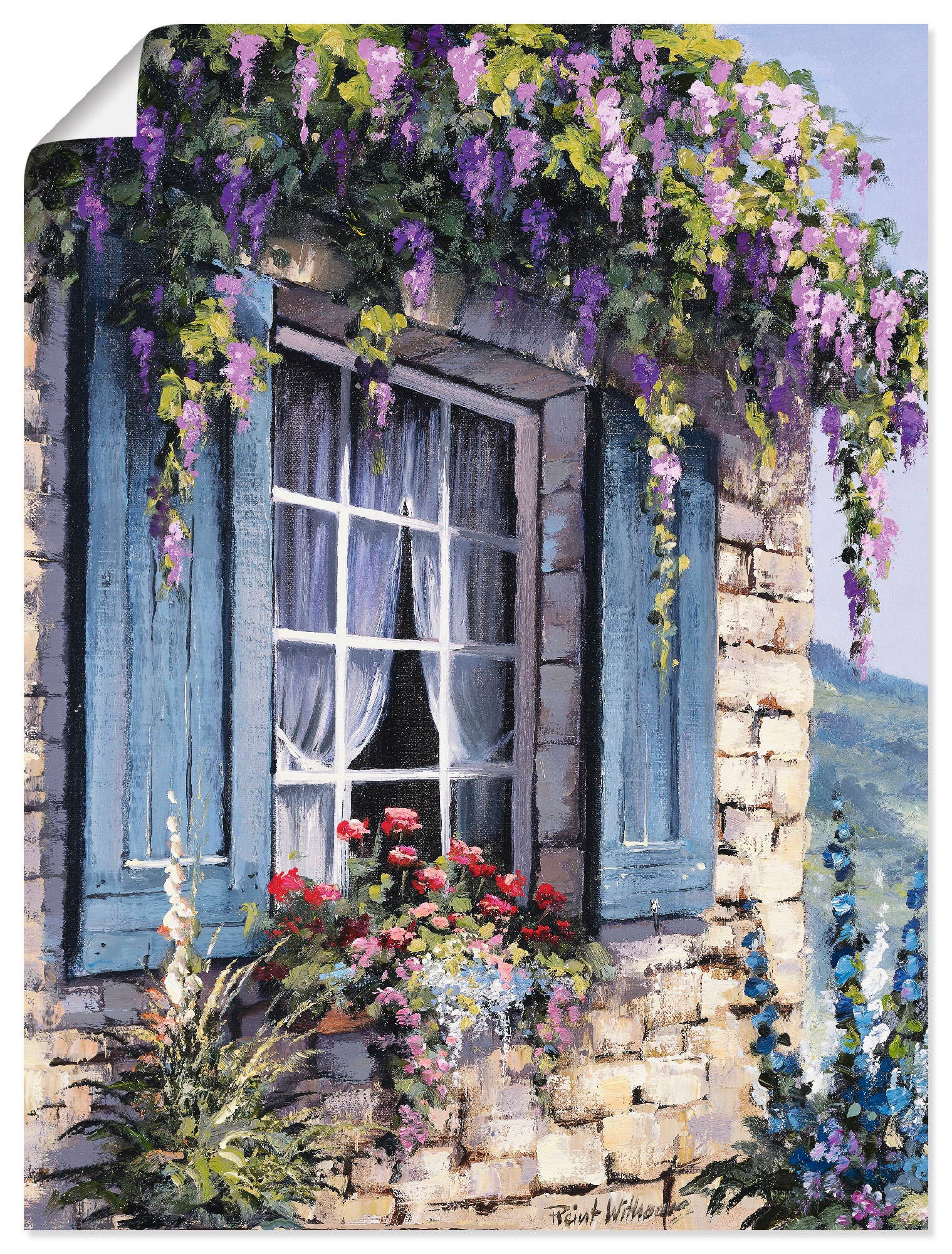 Artland Wandbild »Fenster I«, Fenster & Türen, (1 St.), in vielen Größen & Produktarten -Leinwandbild, Poster, Wandaufkleber / Wandtattoo auch für Badezimmer geeignet