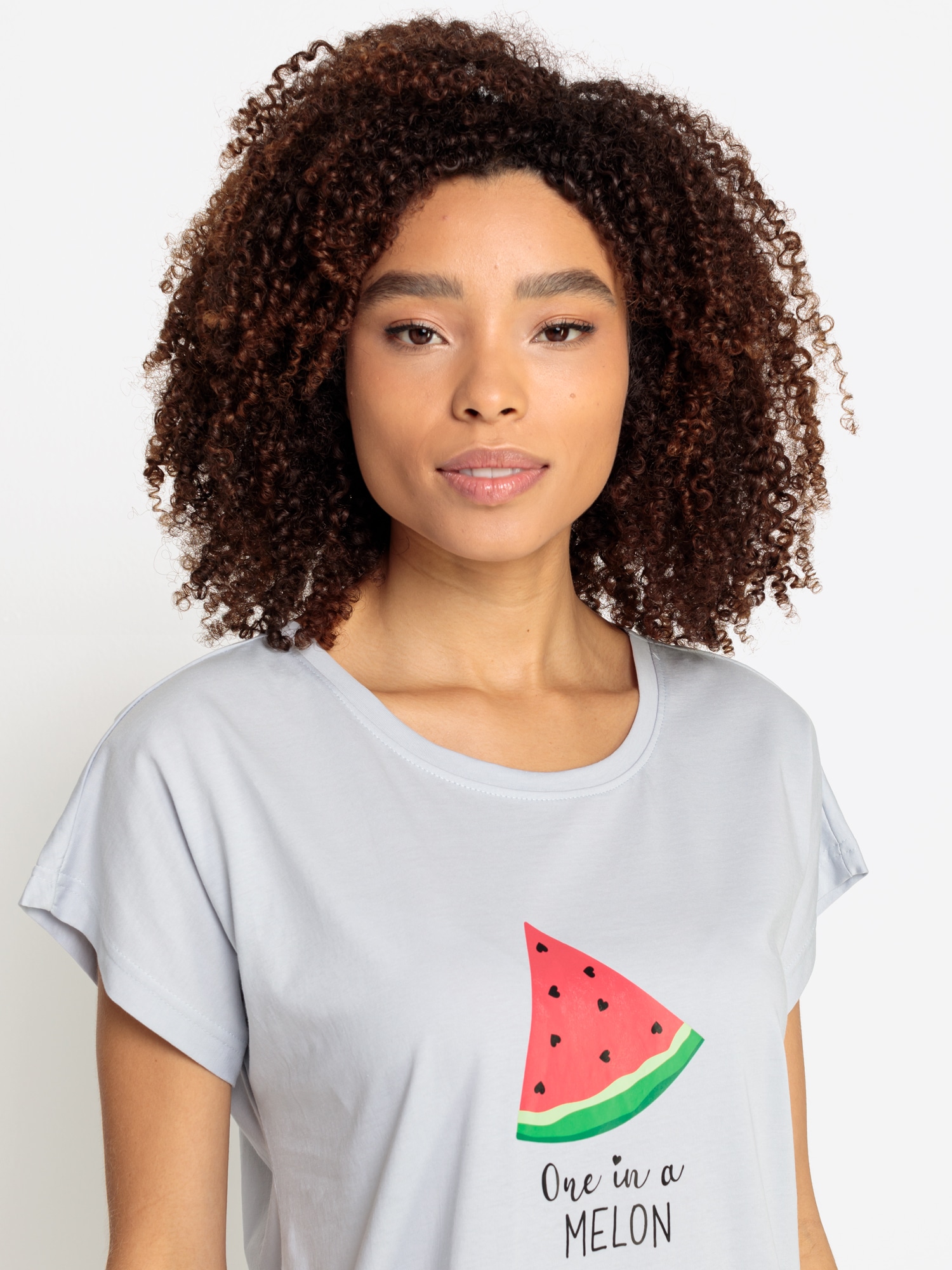 Vivance Dreams Nachthemd 1 tlg. mit Melonen-Brustprint