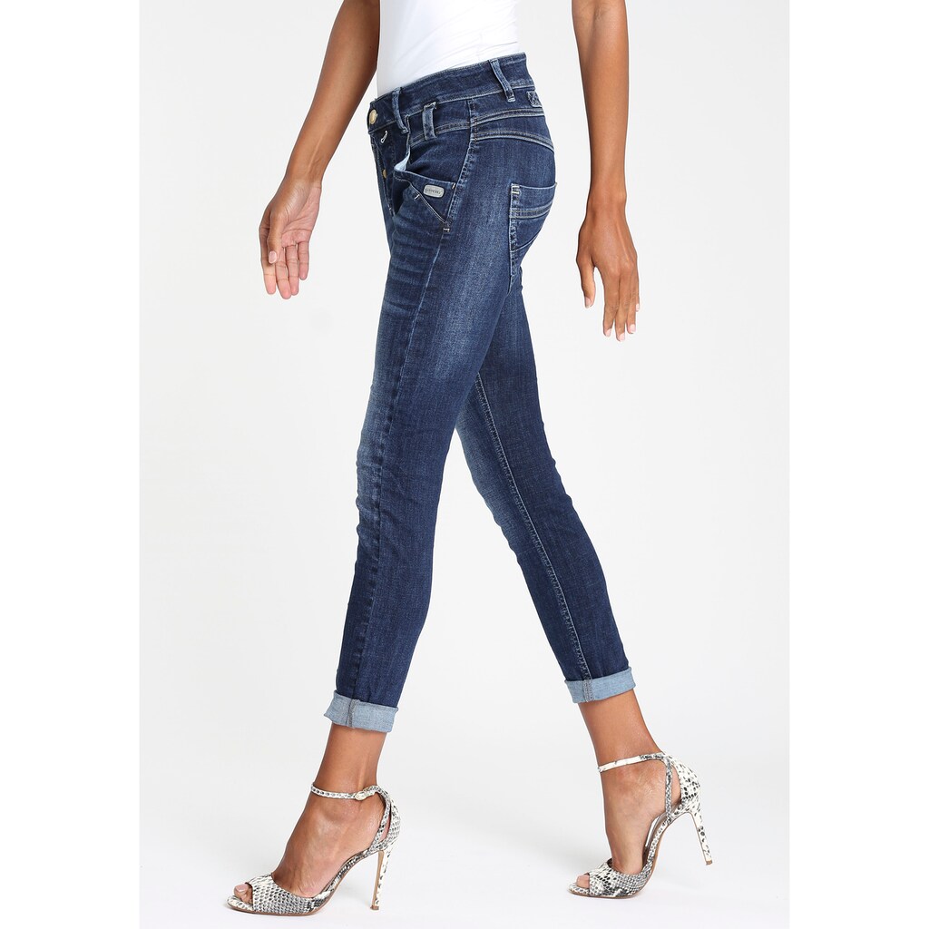 GANG Slim-fit-Jeans »MARGE«, mit typischer halb verdeckter Knopfleiste