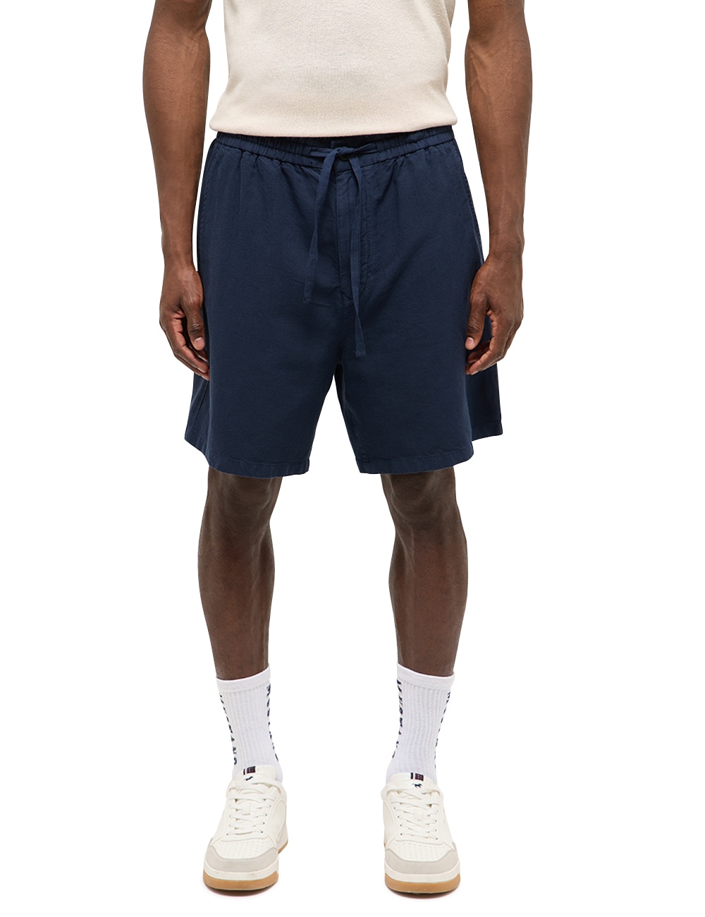 MUSTANG Shorts »Herren Style Linen Jogger Shorts«