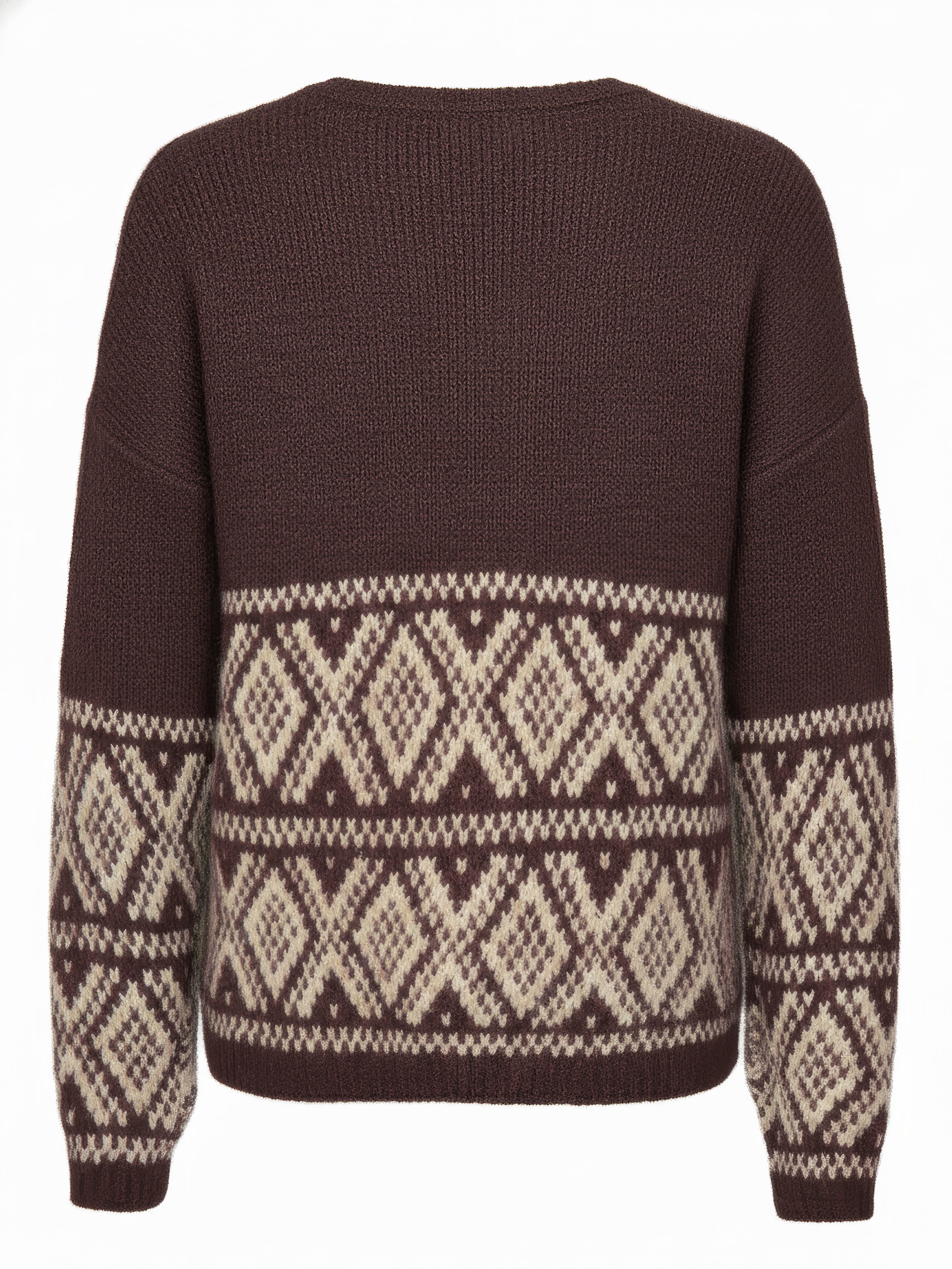 JDY Strickpullover »JDYDINA L/S ON FAROE ISLAND PULLOVE KNT« Materialmix
