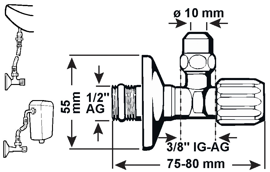 CORNAT Eckventil »203«
