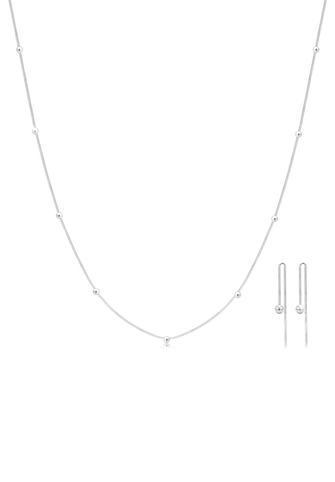 Elli Schmuckset »Geo Kugel Minimal Basic 925 Sterling Silber Rond«