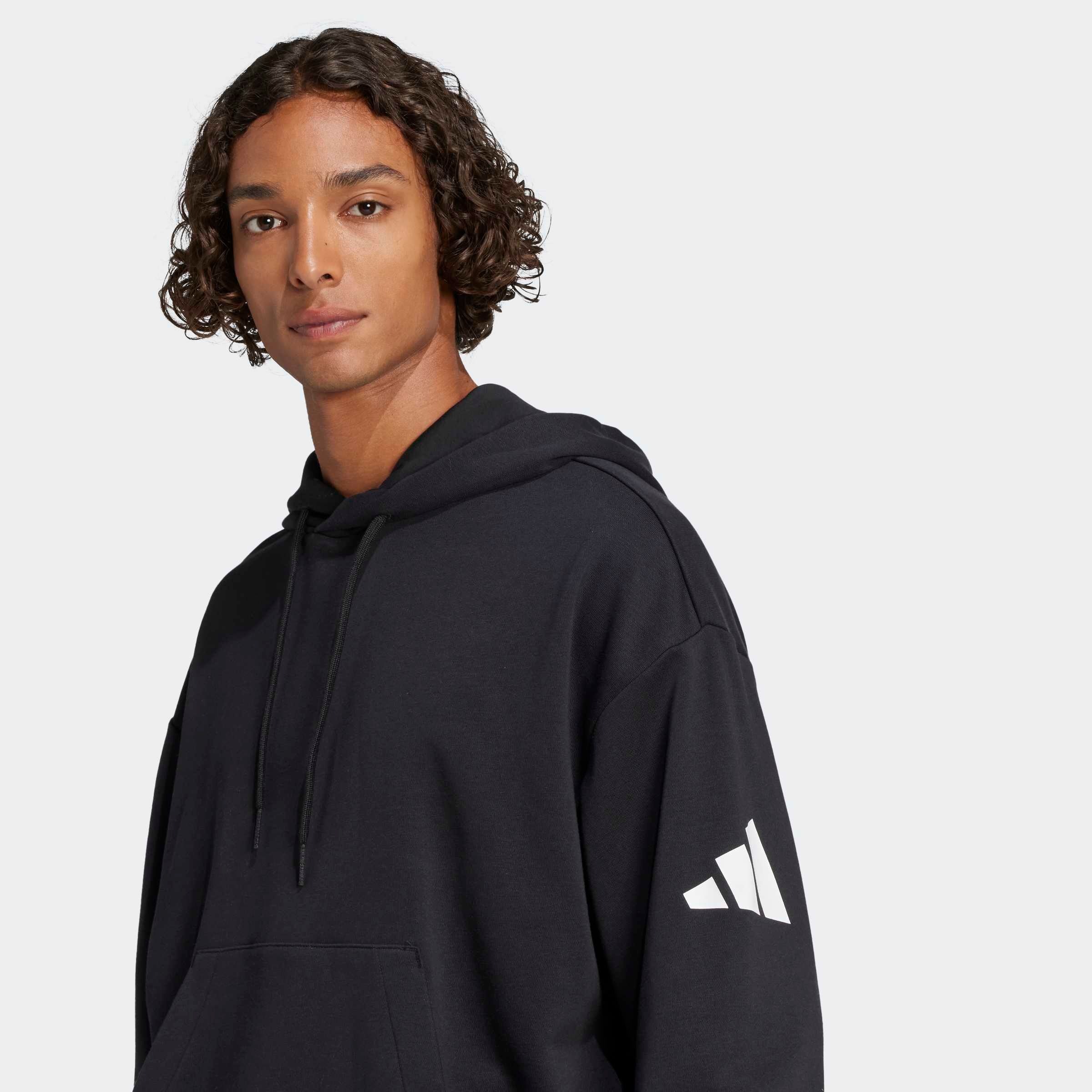 adidas Sportswear Kapuzensweatshirt »ESSENTIALS LOOSE-FIT 3-STREIFEN LOGO FRENCH TERRY HOODIE«

