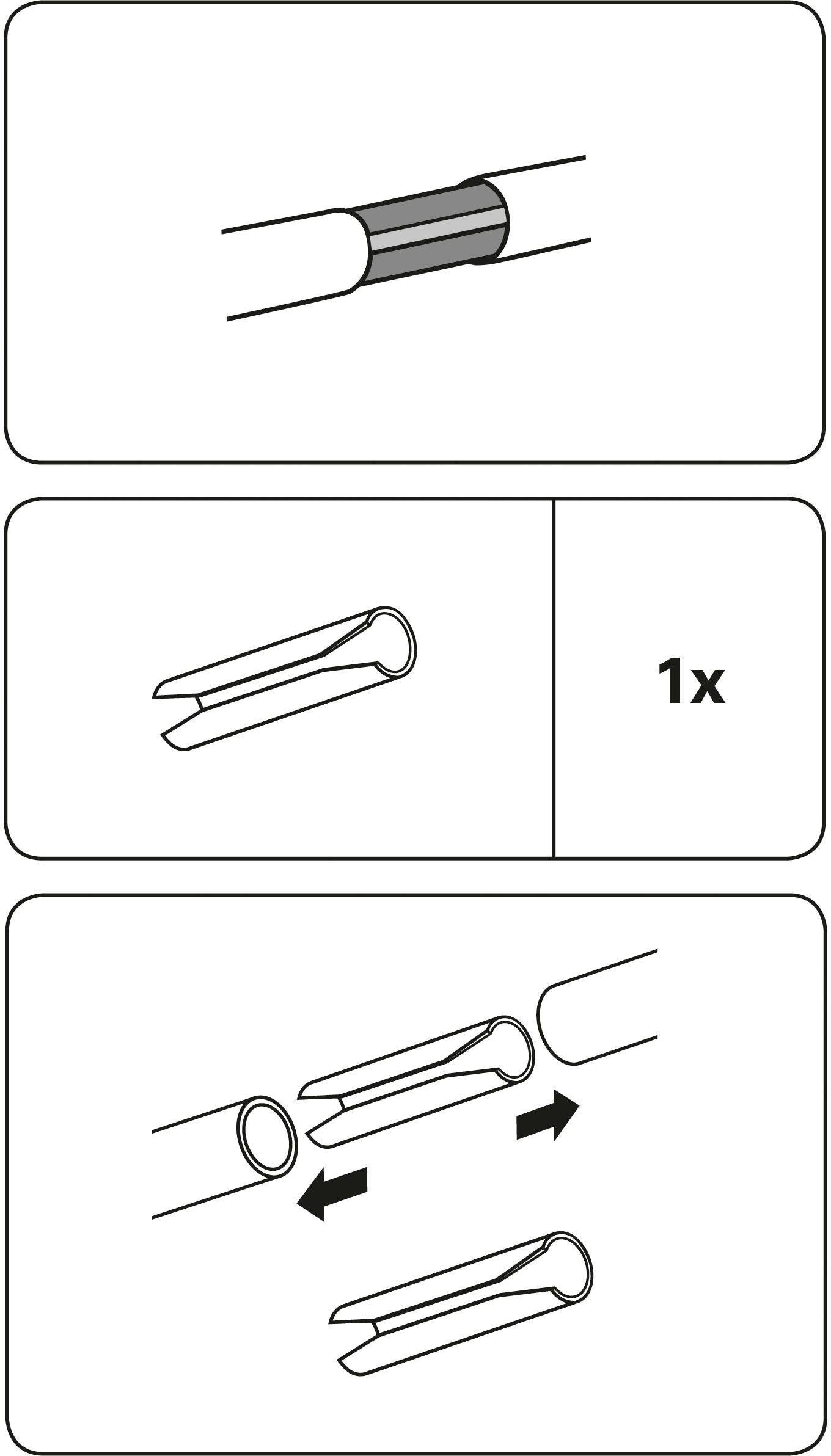 GARDINIA Gardinenbefestigungen Ersatzteile »Verbinder für Gardinenstangen mit Ø 19 mm« Serie Einzelprogramm Chicago Ø 20 mm